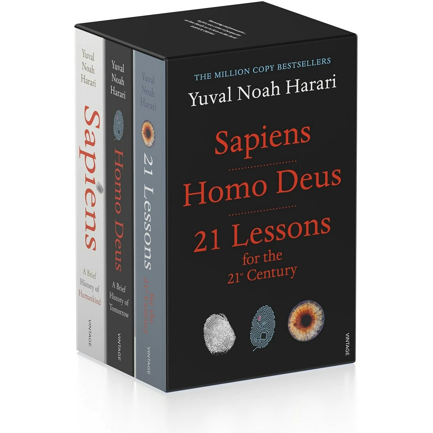 Vintage Yuval Noah Harari 3 Books Collection Set (Sapiens, Homo Deus, 21 Lessons For The 21St Century)