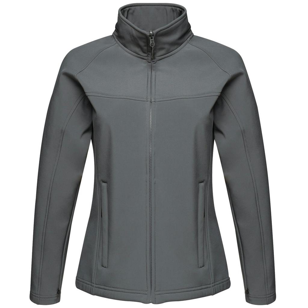 Regatta Women's Grey Uproar Softshell Wind Resistant Jacket - Seal - 14 - Seal - 100% Polyester