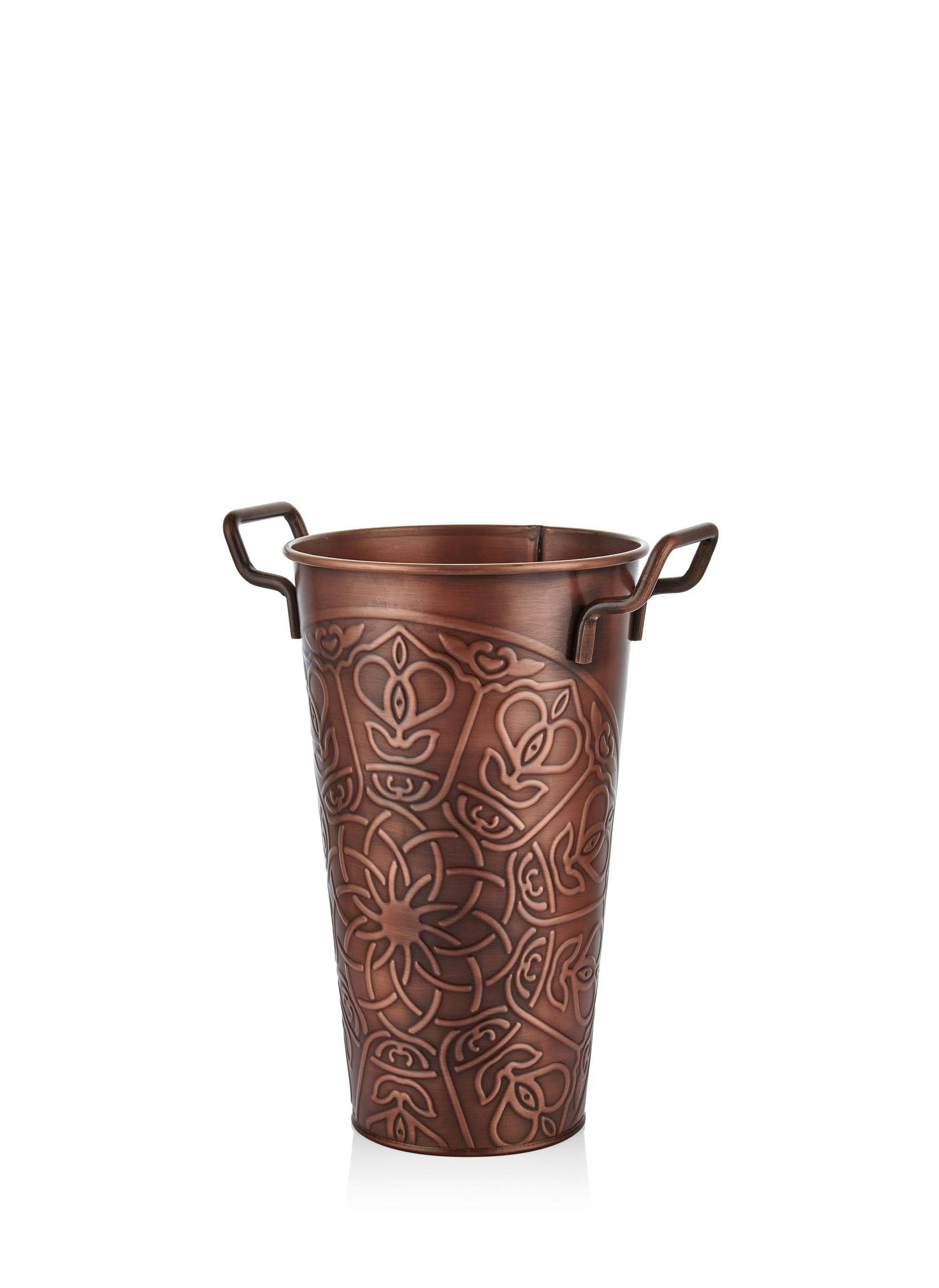 Rozi Copper Vase - 30 Cm (H) X 29 Cm (W) X 22 Cm (D)
