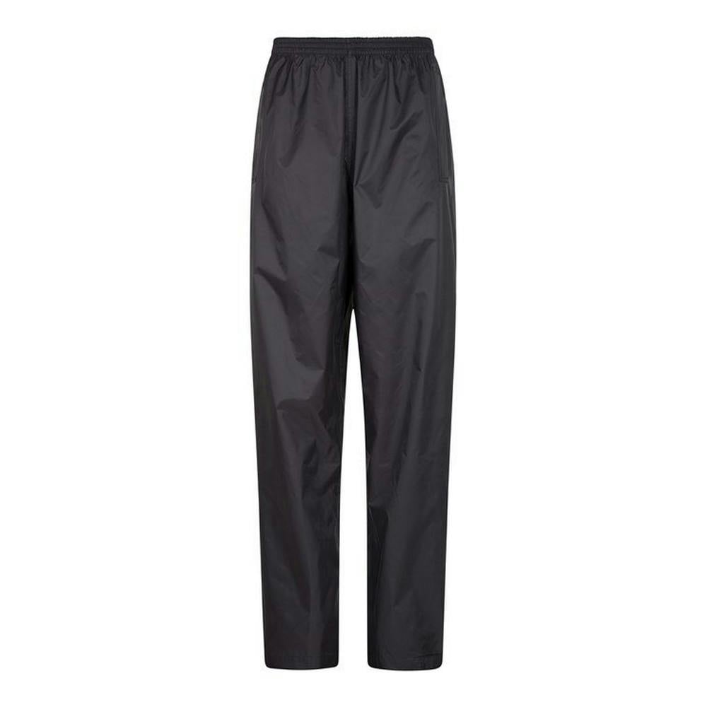 Mountain Warehouse Women's Black / Pakka Waterproof Over Trousers - 12 Uk R - 100% Polyamide