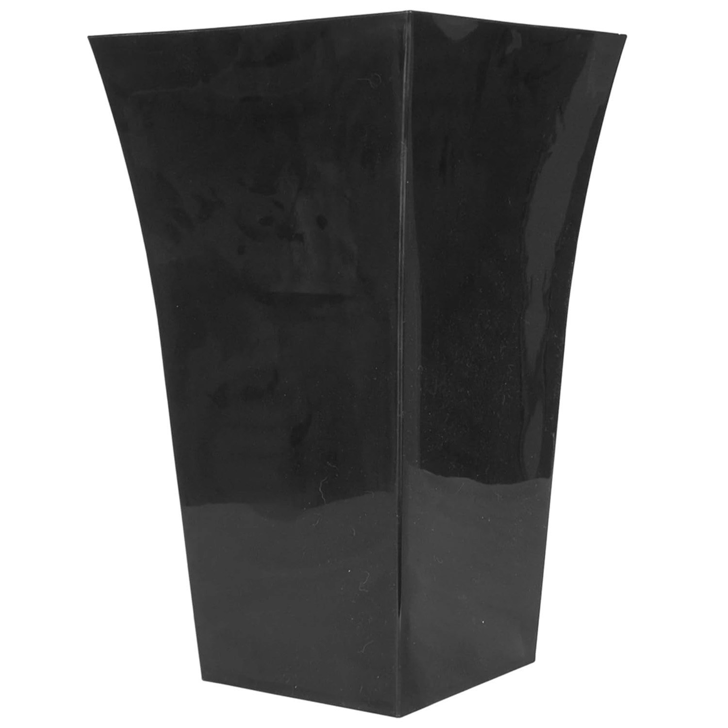 Rackhams Black Gloss Finished Tall Contemporary Garden Patio Milano Planters - 1 X