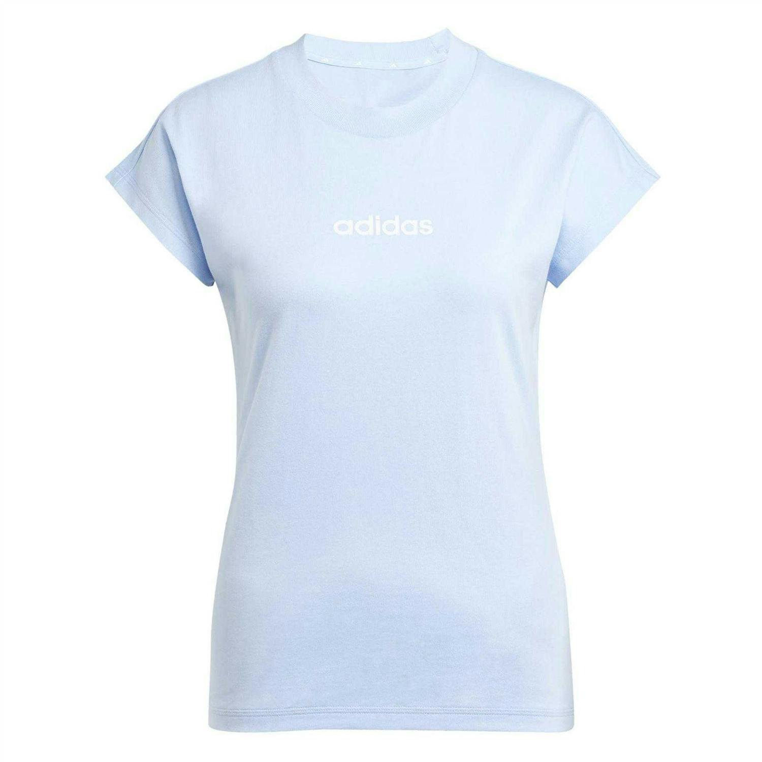 Adidas Women's Linear Cotton T-Shirt - Glow - 4 Uk - 6 Uk - Glow - 100% Mixed
