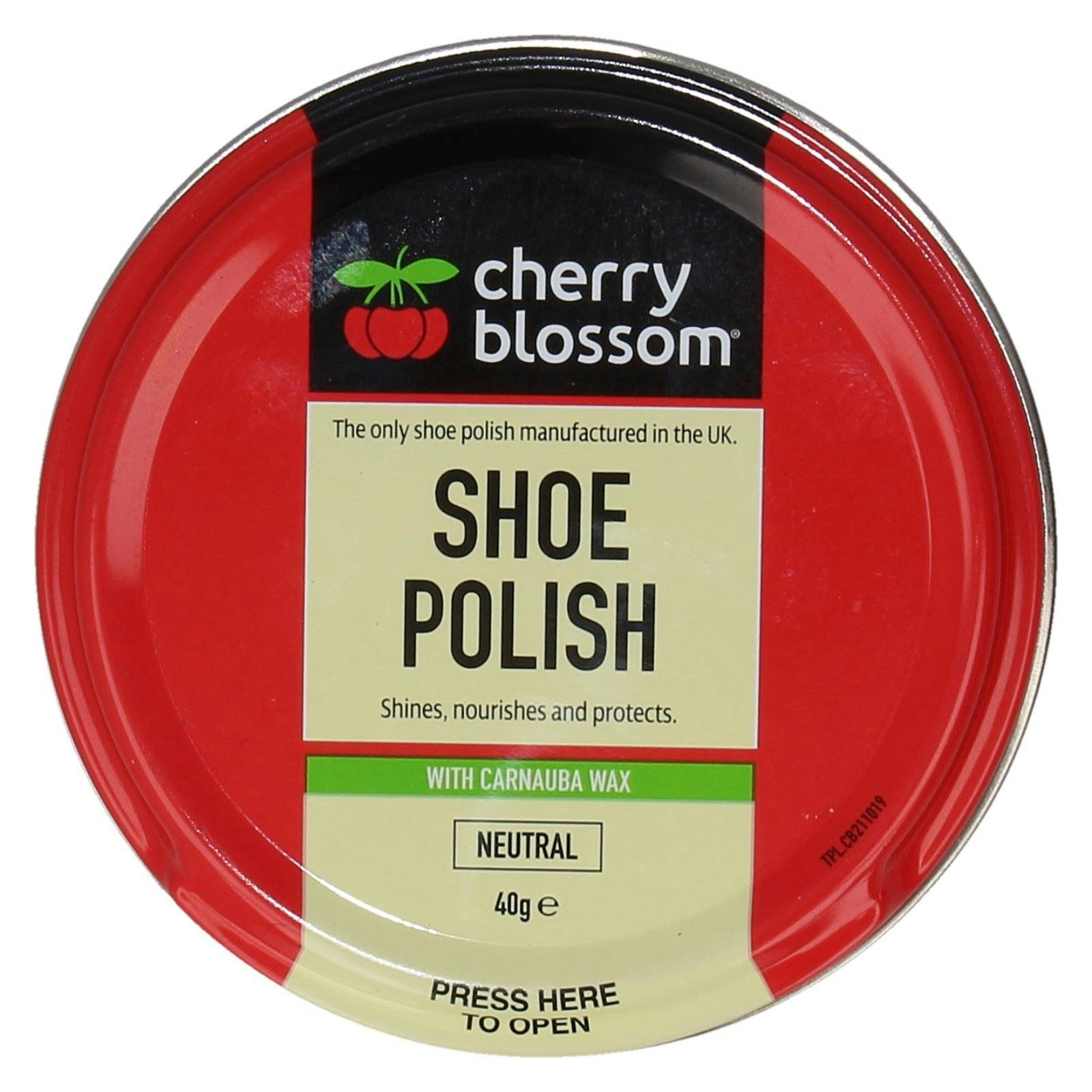 Cherry Blossom Beige Shoe Polish With Carnauba Wax - Neutral (Beige) - 40G