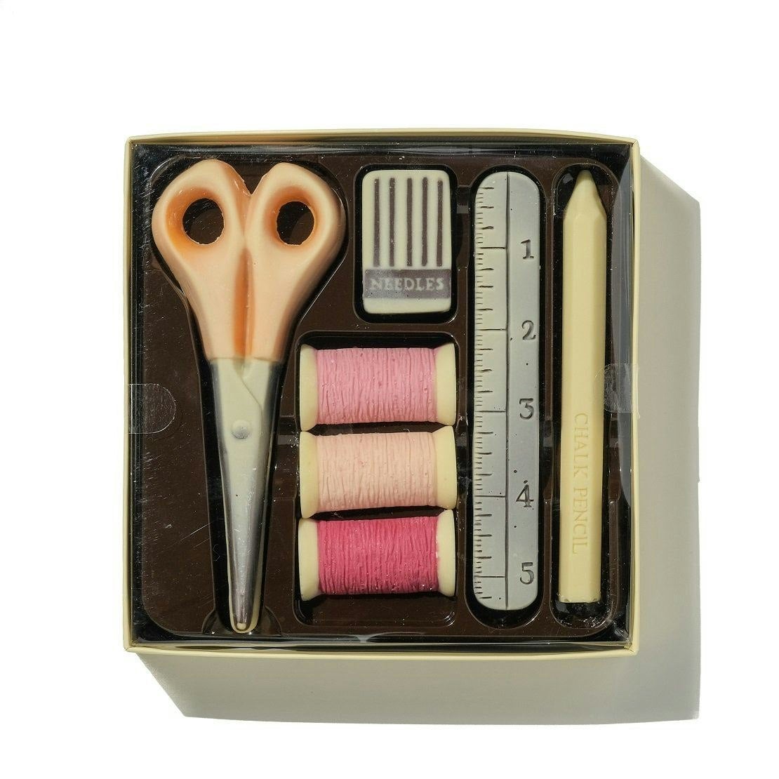 Choc On Choc Dark/White Chocolate Sewing Kit