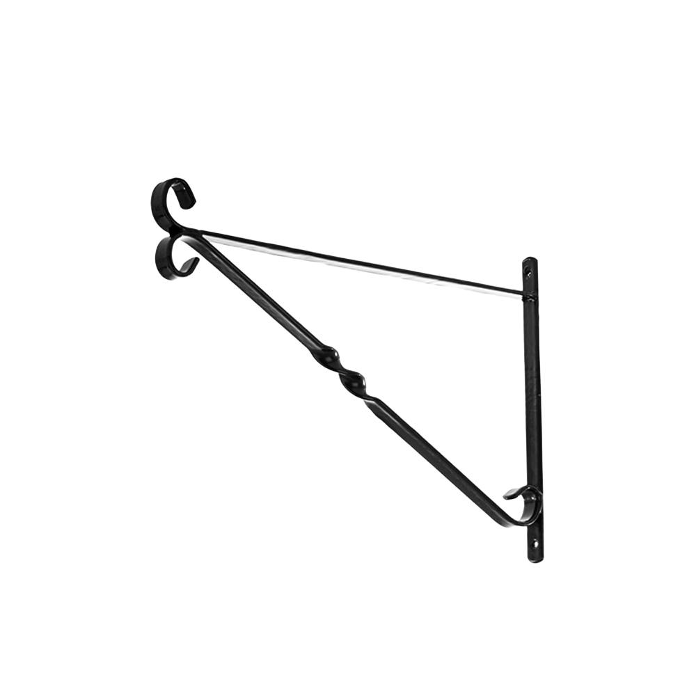Rackhams Black Hanging Basket Brackets 12'' - One Colour - One Size - One Colour