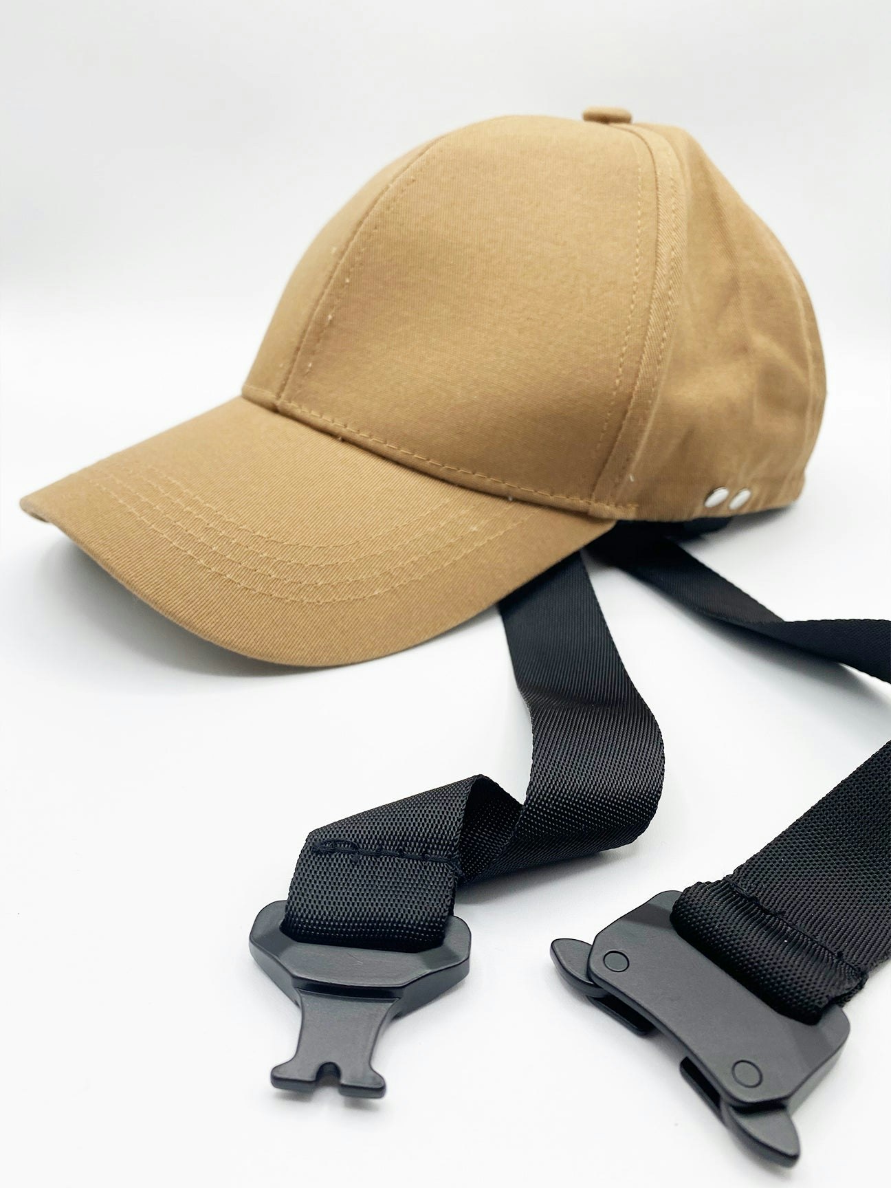 Svnx Brown Baseball Cap With Straps - One Size