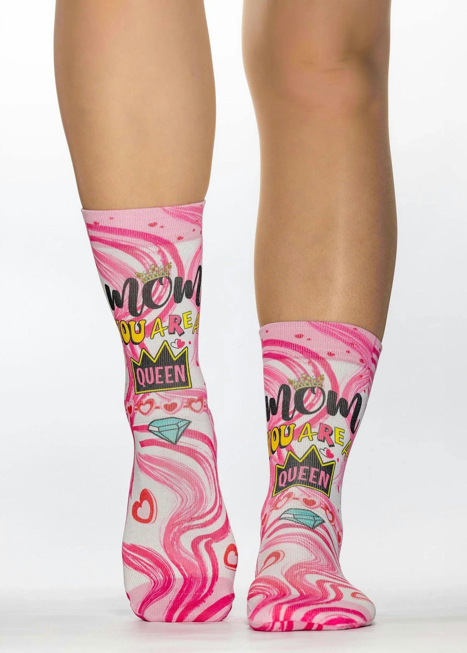 Jemsox Women's Queen Mom Fashion Gift Socks