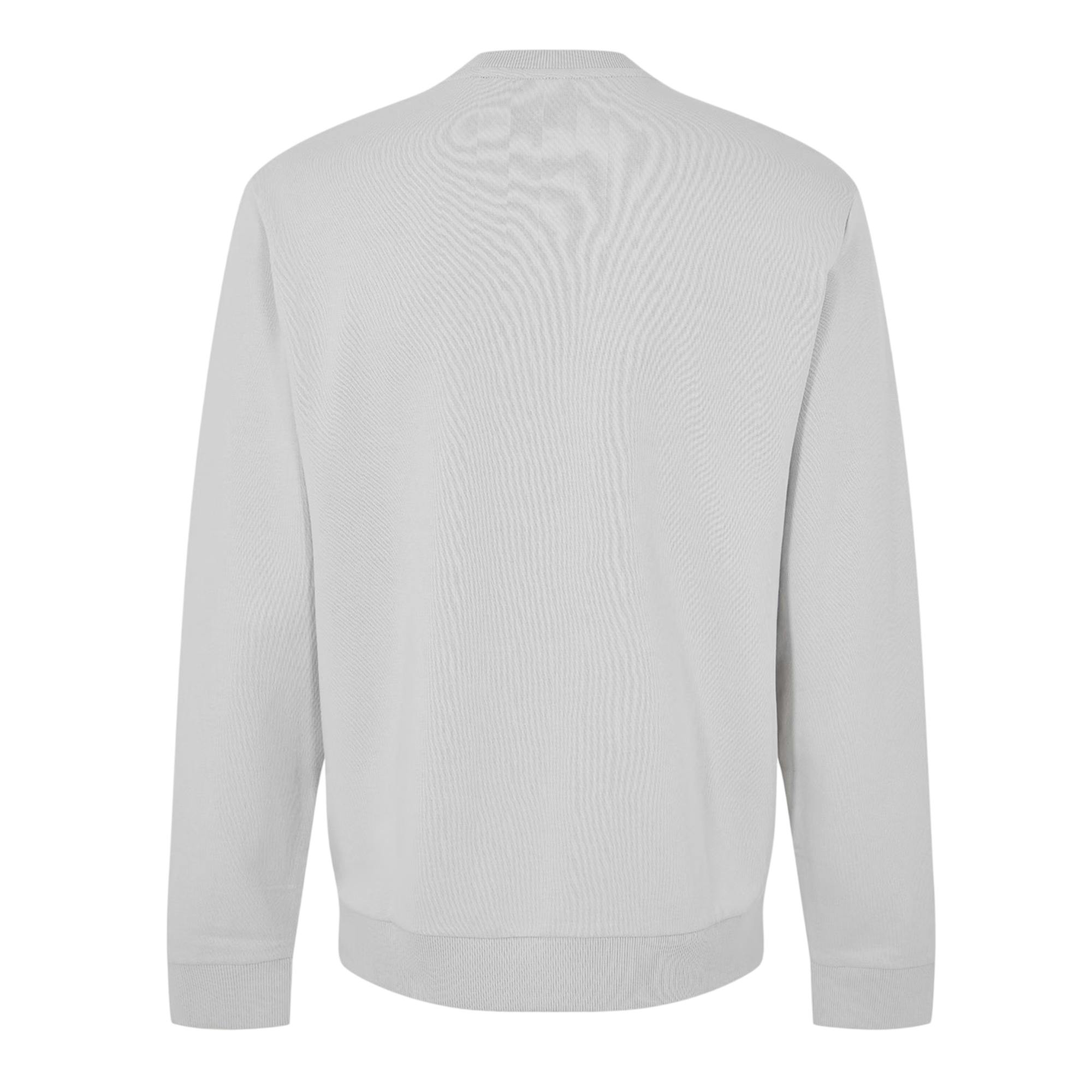 Boss Men's Grey Stitch Crew Neck Sweatshirt - Xl - 100% Mixed