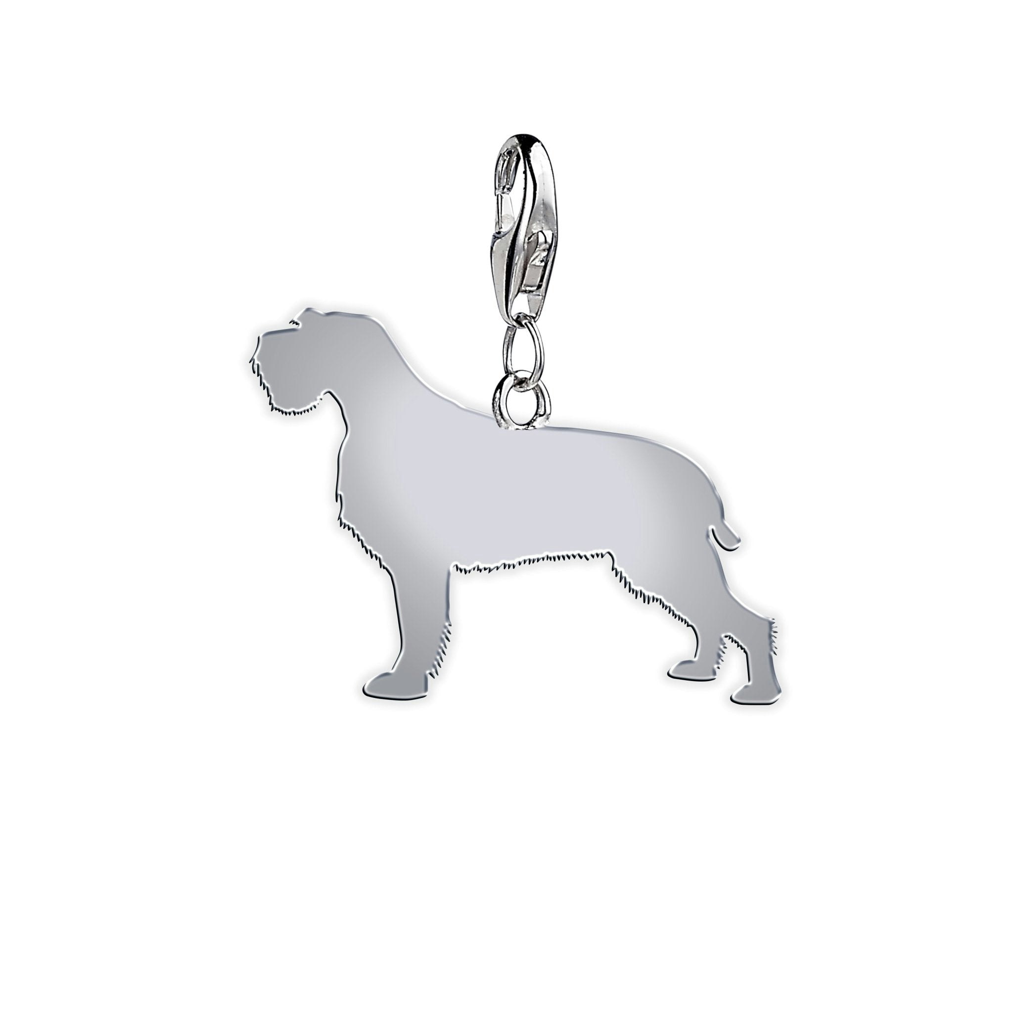 Mylee London Silver Korthals Griffon Silhouette Charm - Yes - Clip On Charm