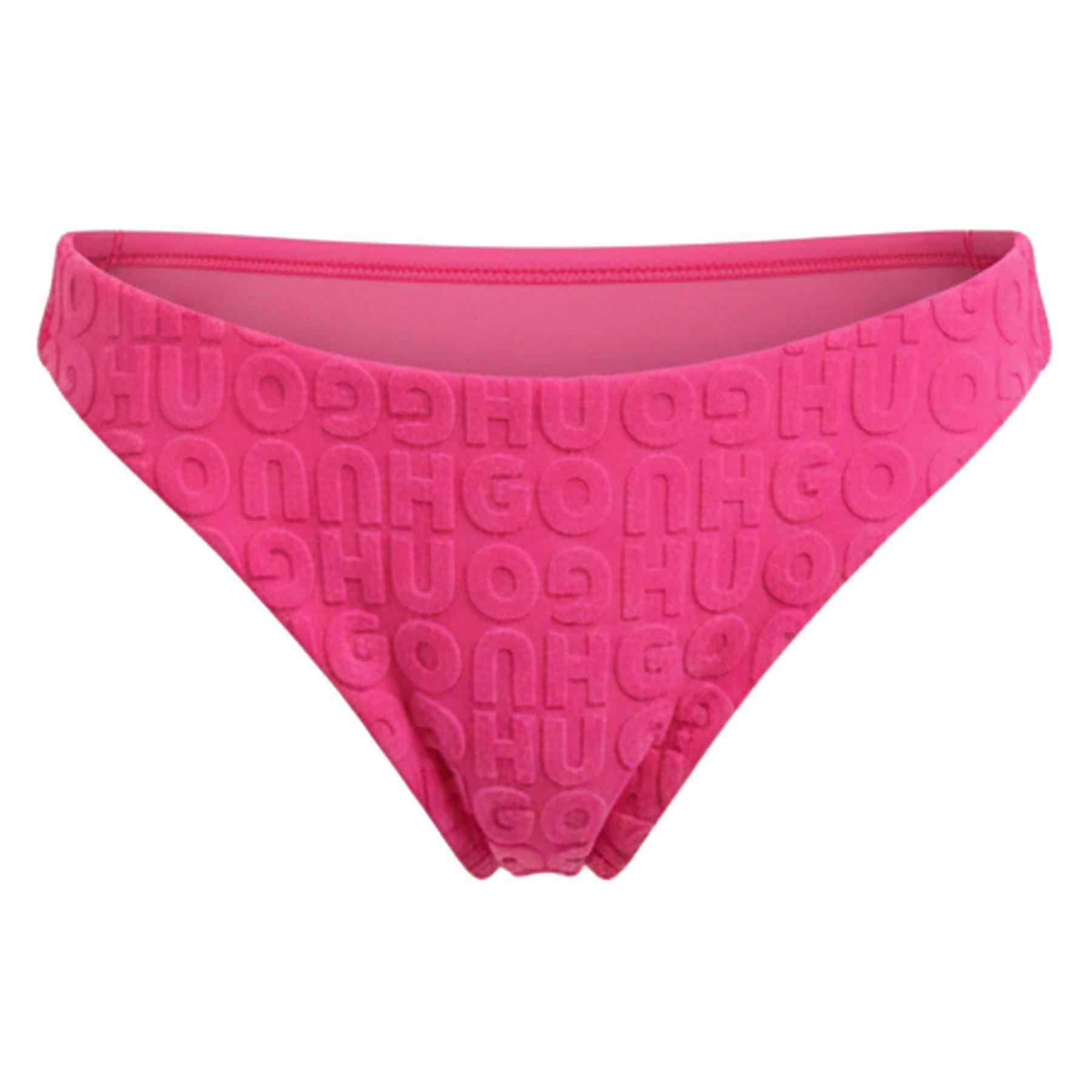 Hugo Women's Pink Tanga Swim Briefs - Xs - 95% Polyester/5% Elastane