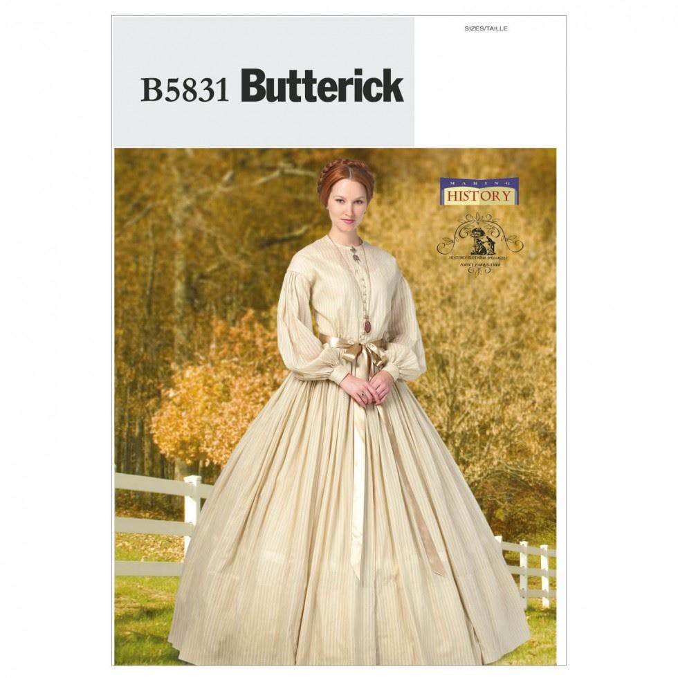 Butterick Women's Sewing Pattern 5831, Costumes, Vintage Style For 8-10-12-14-16 - Advanced - 8-10-12-14-16