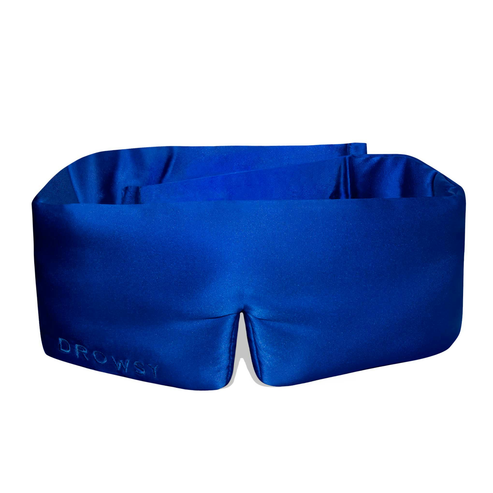 Drowsy Sleep Co Blue Silk Sleep Mask - Royal