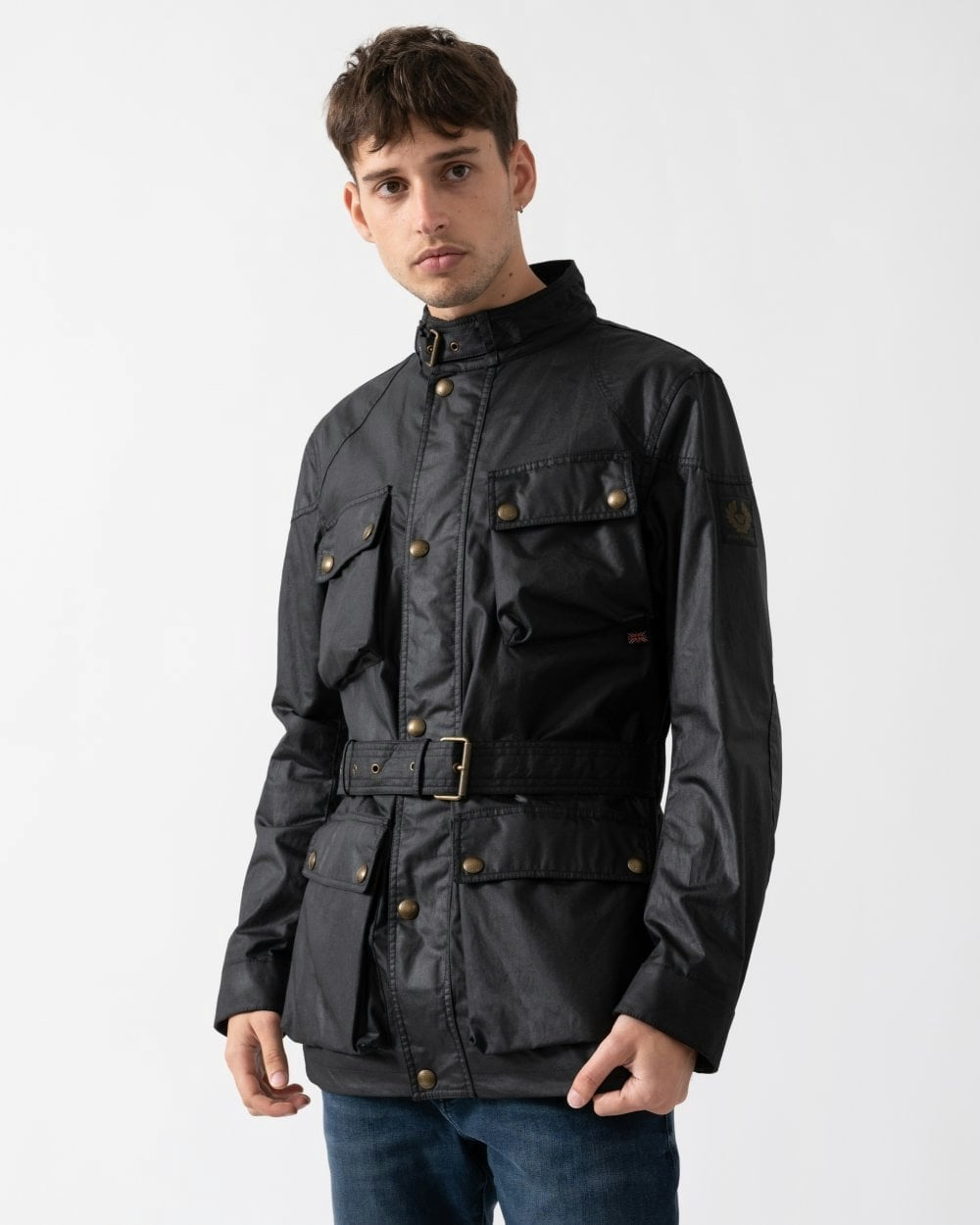 Belstaff Men's Black Trialmaster Jacket - Uk42 Eu52 Us42