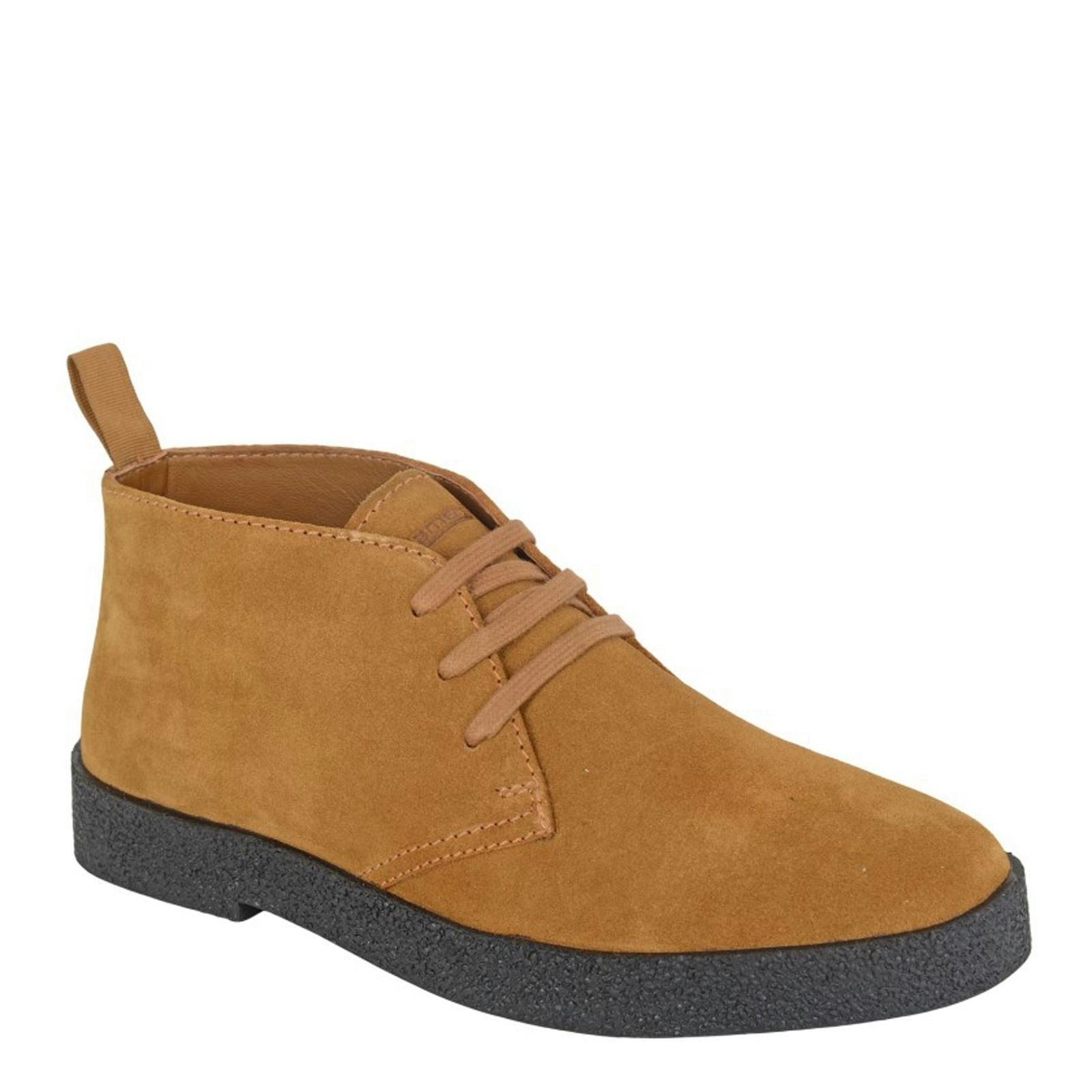 Roamers M 759 3 Eyelet Desert Boots - Tan - 11 Uk