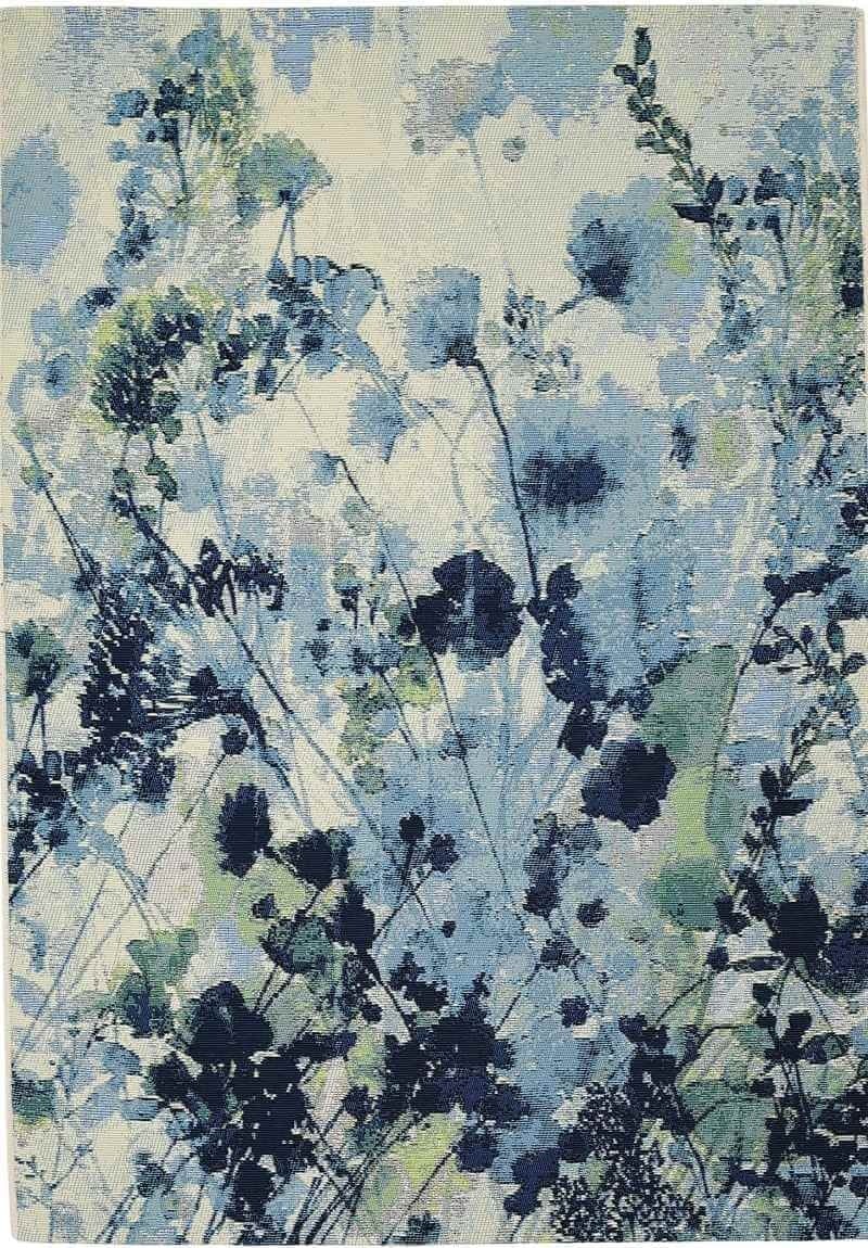 Rackhams Blue Tropicana Watercolour Rug – Indoor & Outdoor - 160X230 Cm