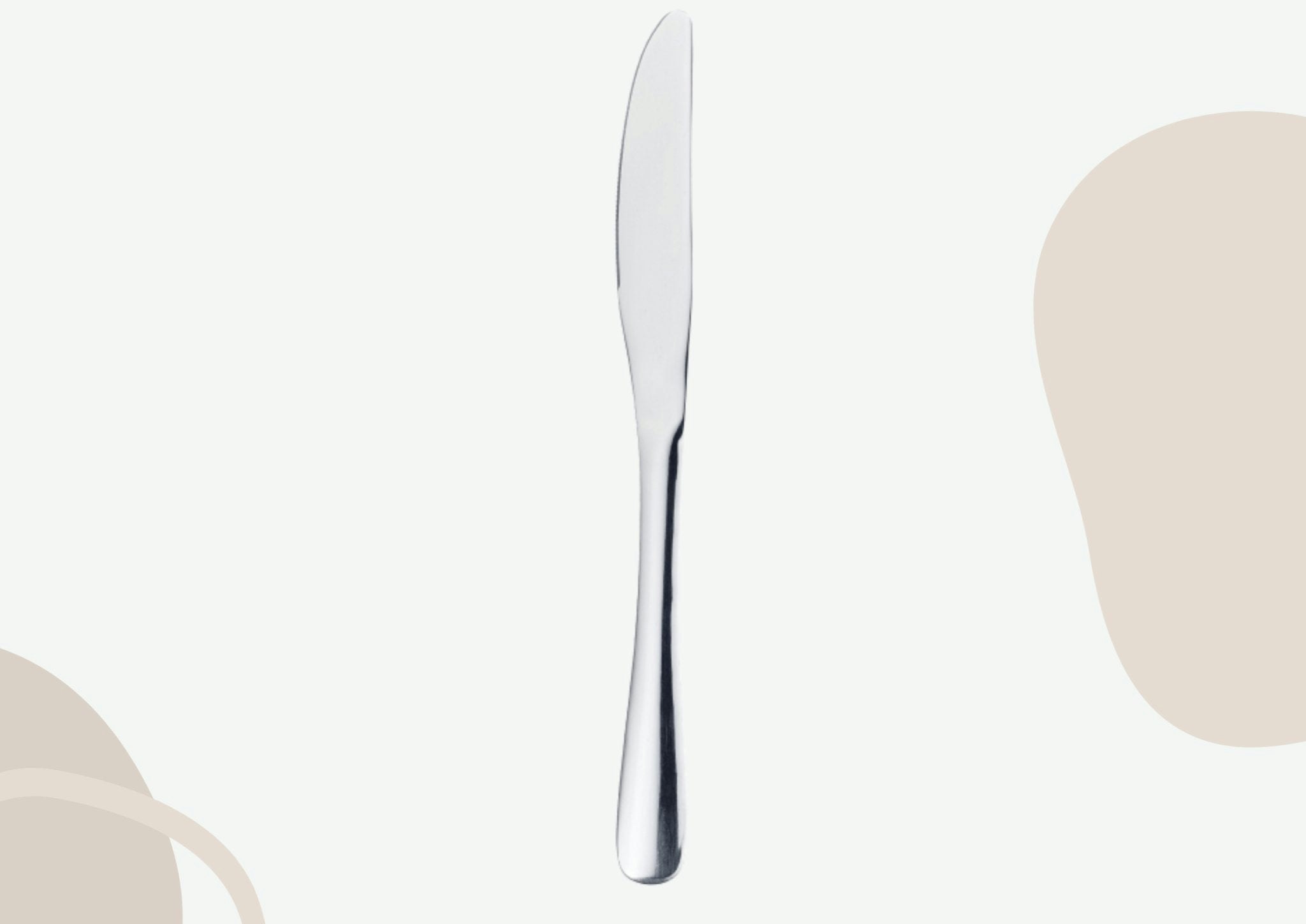 Rackhams Silver Personalised Stainless Steel Table Knife - No
