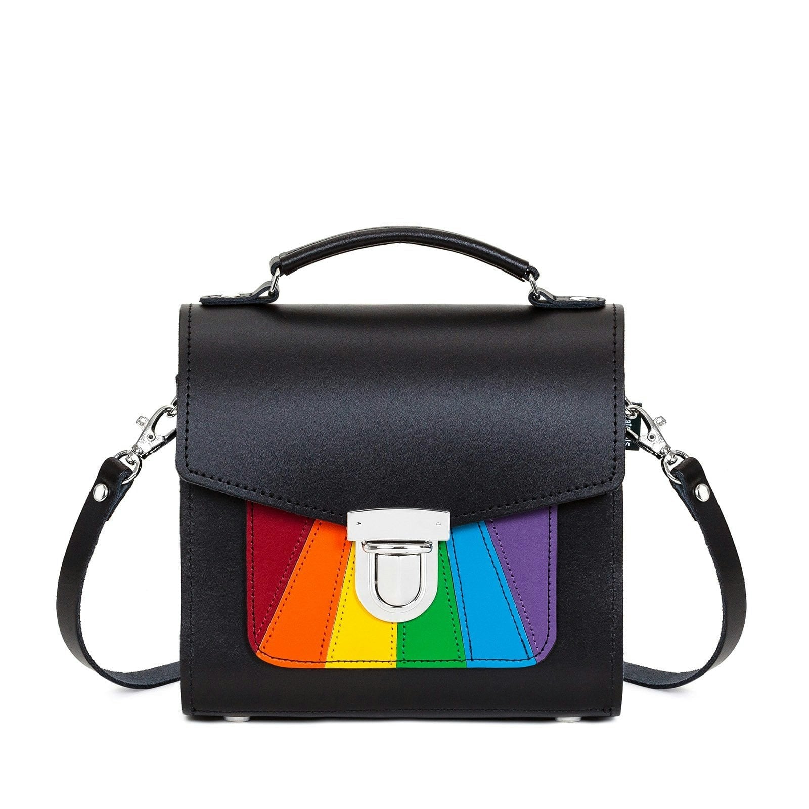 Zatchels Handmade Leather Sugarcube Handbag - Pride - Plus