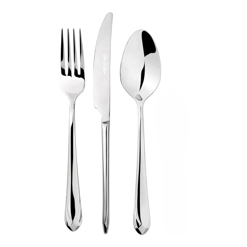 Rackhams Cutlery Sets Stainless Steel 18/8 12Pc Set Catering Versailles