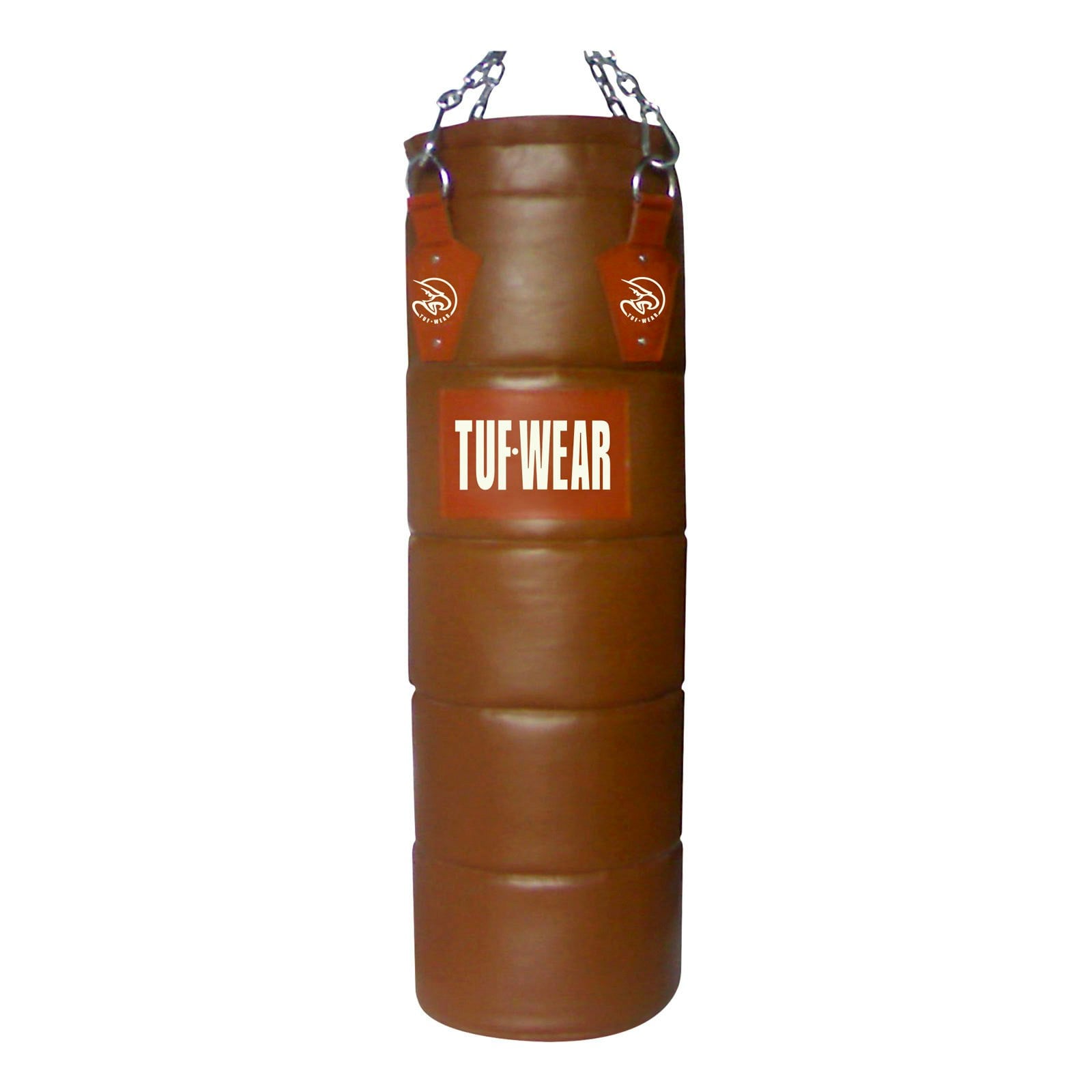 Tuf Wear Brown Classic Quilted Leather Punchbag 122Cm (4Ft) - Classic - 4Ft