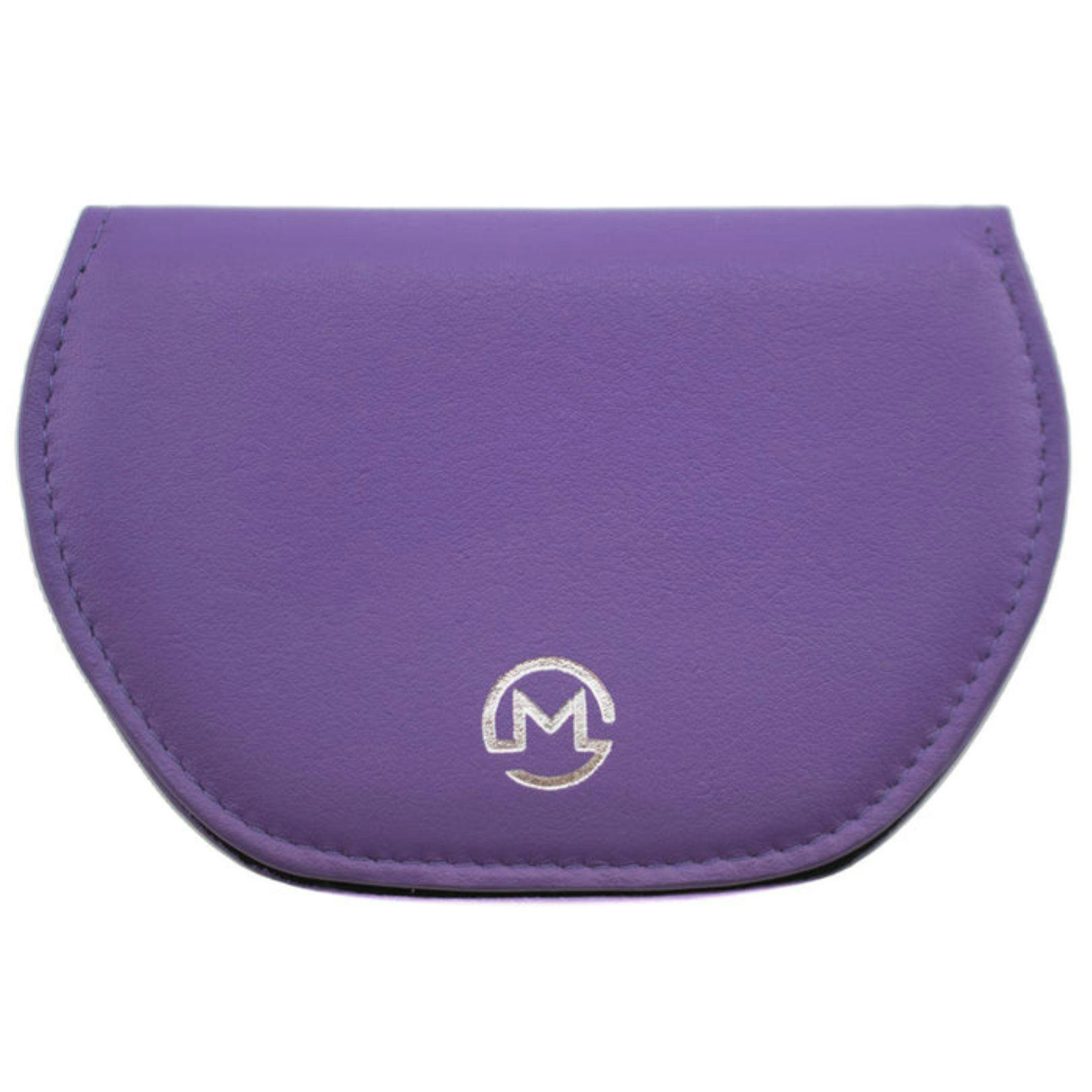 Mala Leather Purple Super Slim Magnetic Leather Glasses Cover Case