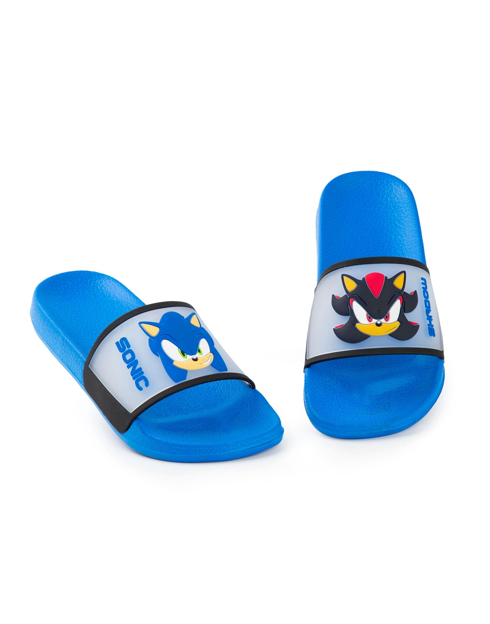 Vanilla Underground Boys Blue Sonic The Hedgehog Character Faces Sliders - 11 Uk Child