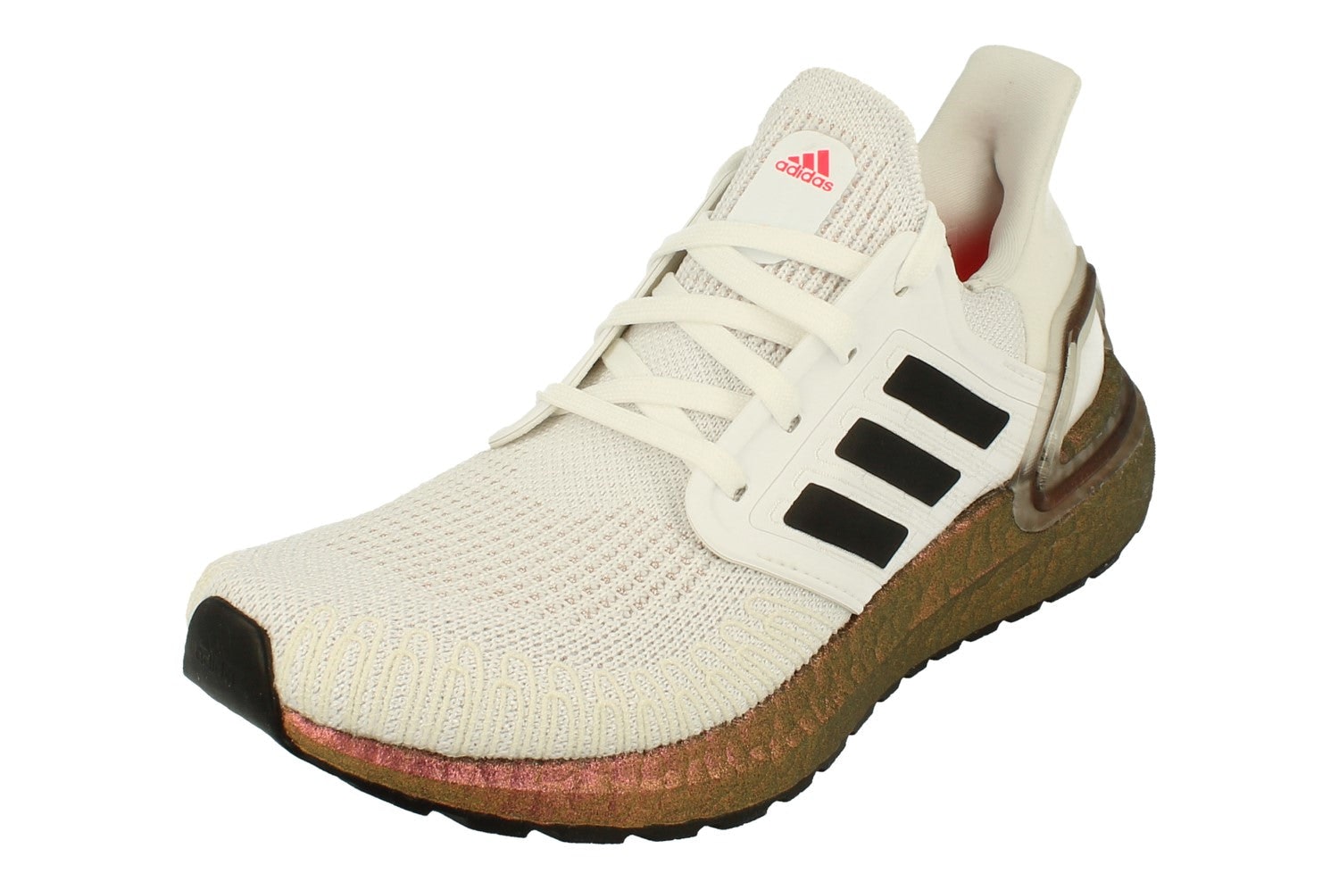 Adidas Women's Black/White/Bronze Ultraboost 20 Sneakers Eg9780 - Size 5.5