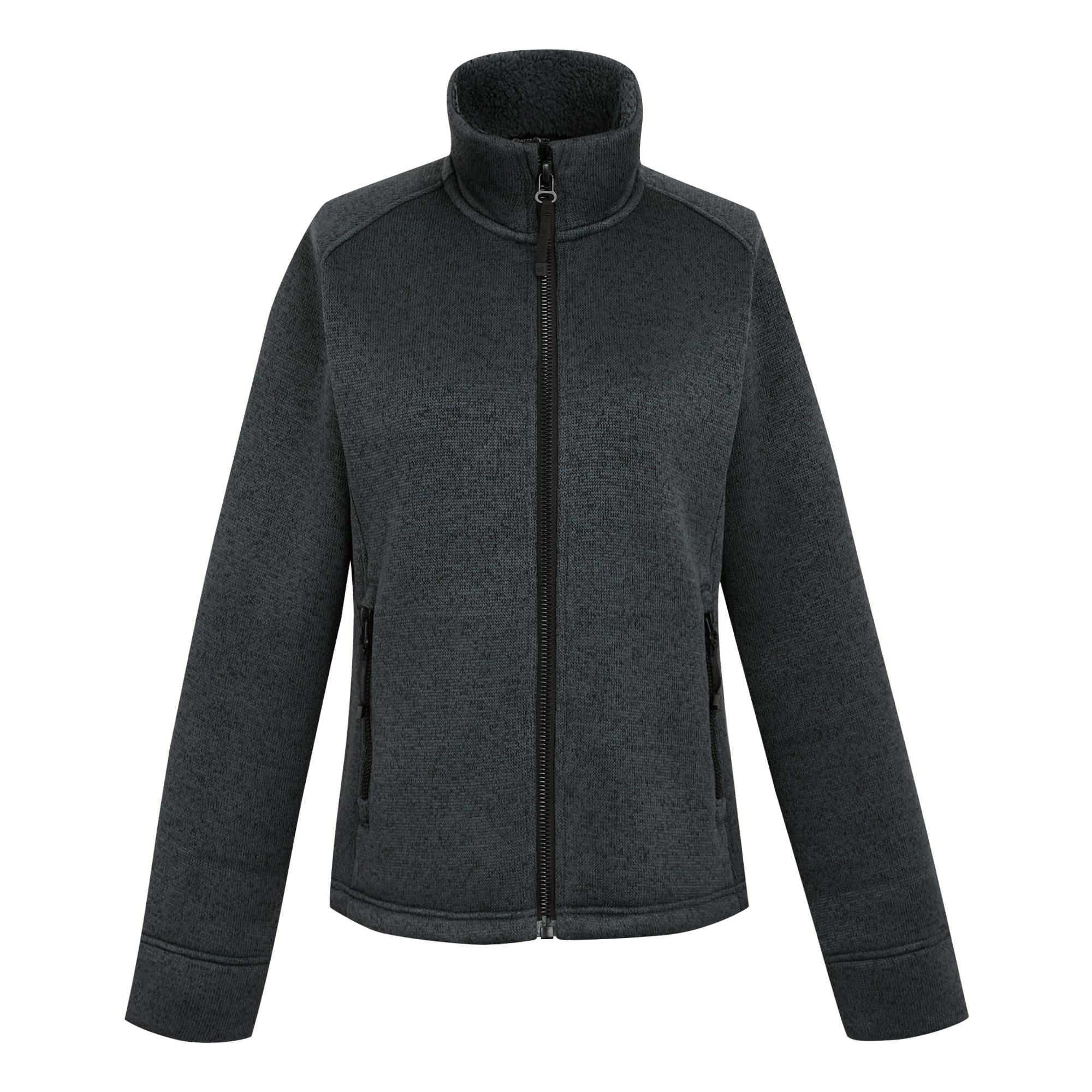 Regatta Women's Grey / Emilide Full Zip Fleece Jacket - Seal - 10 Uk - Seal - 100% Polyester