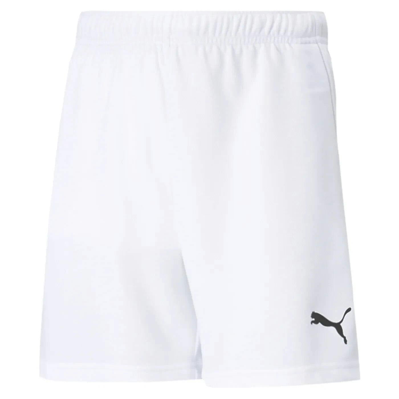 Puma Boys White / Girls Teamrise Shorts Junior 704943 - 116 5-6 Years