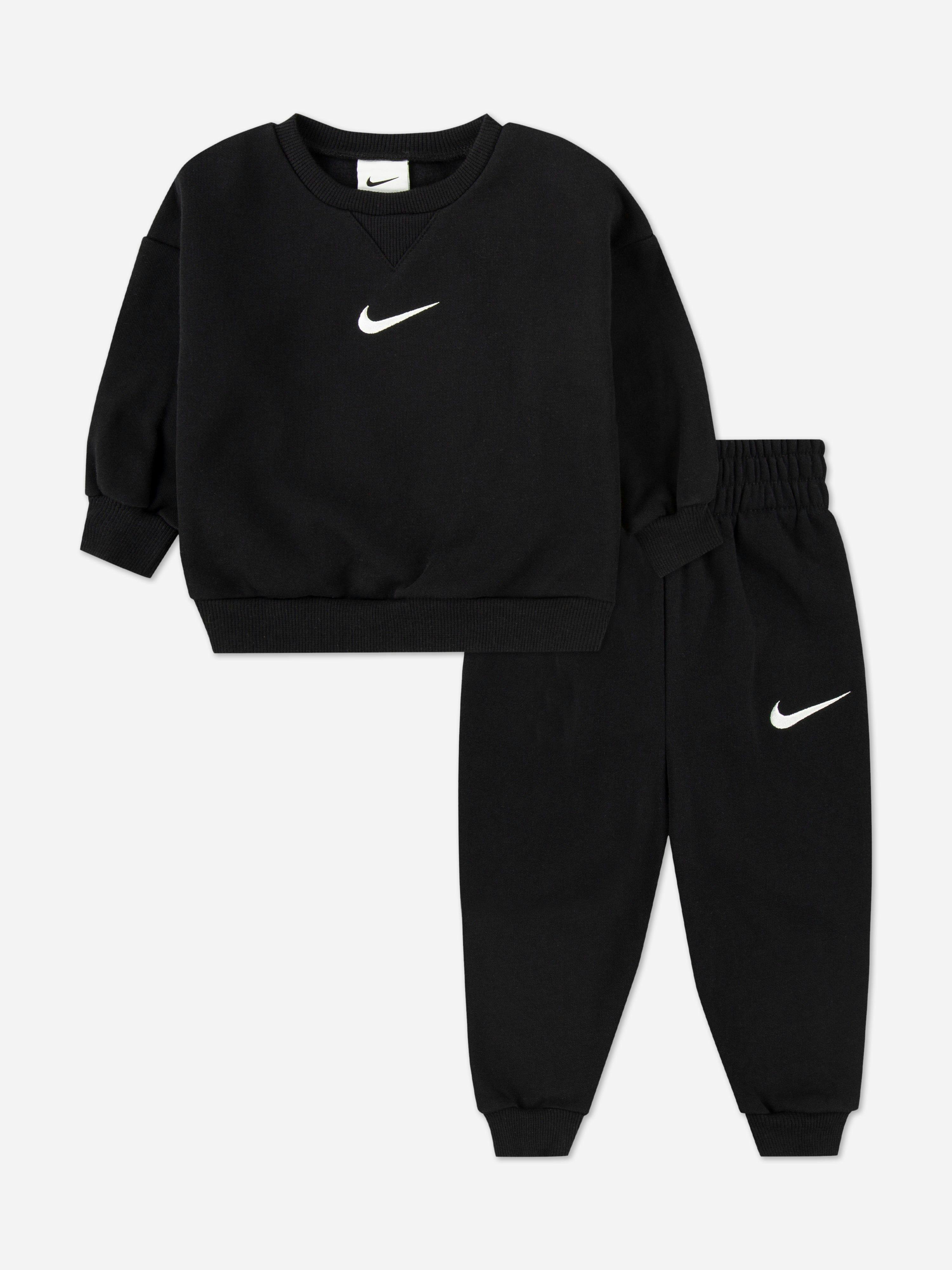 Nike Unisex Kids Black Kids Essential Fleece Tracksuit In - 12 Mths