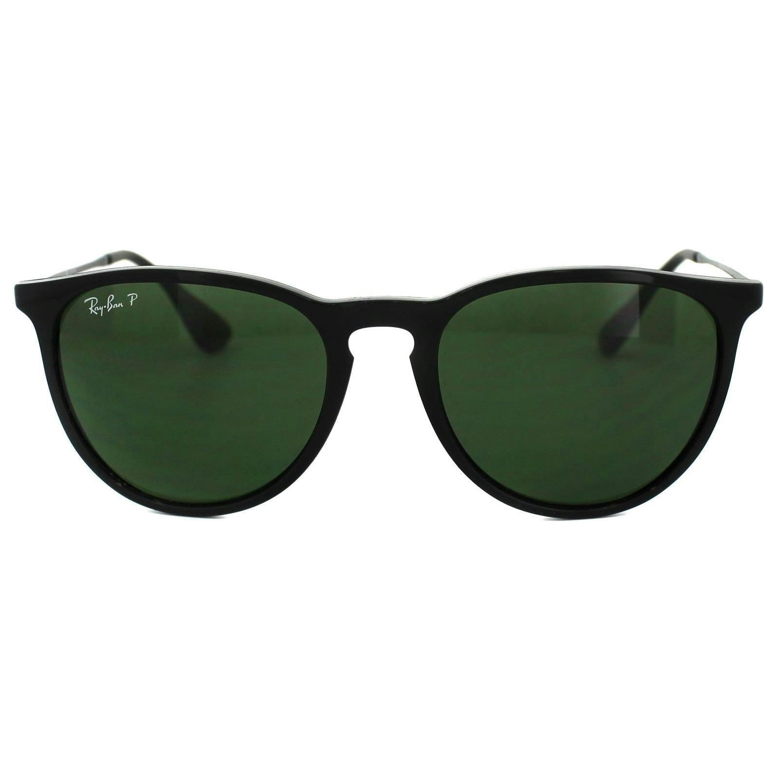Ray-Ban Erika 4171 Round Sunglasses - Black Green Polarized Acetate Frame - Womens One Size - Image 13