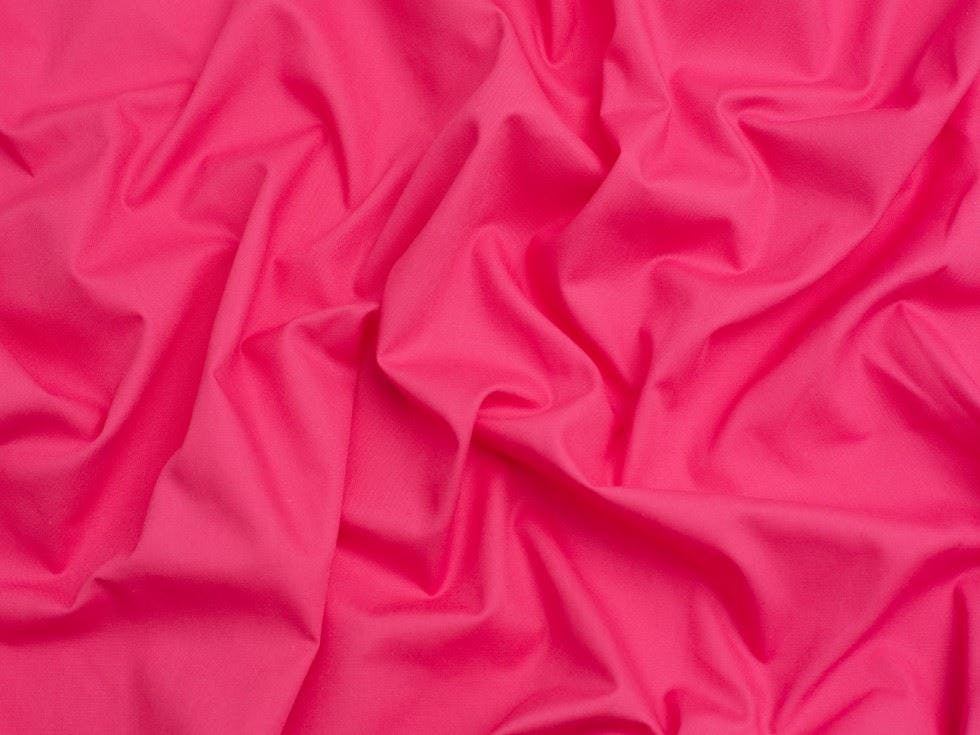Minerva Core Range Pink Minerva Plain Polycotton Fabric - Plain Design Dressmaking Fabric, 112.5 Cm / 45" Wide - Per Metre - Cerise