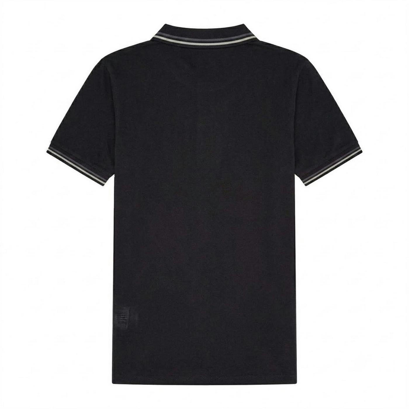 Ellesse Men's Black/Grey Rooks Polo Shirt - Xs - 100% Cotton