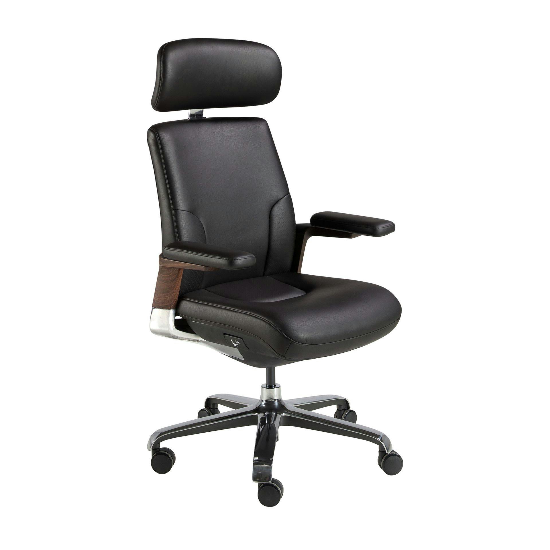 Rackhams Black Swivel Office Chair 4211/4212 - | Steel