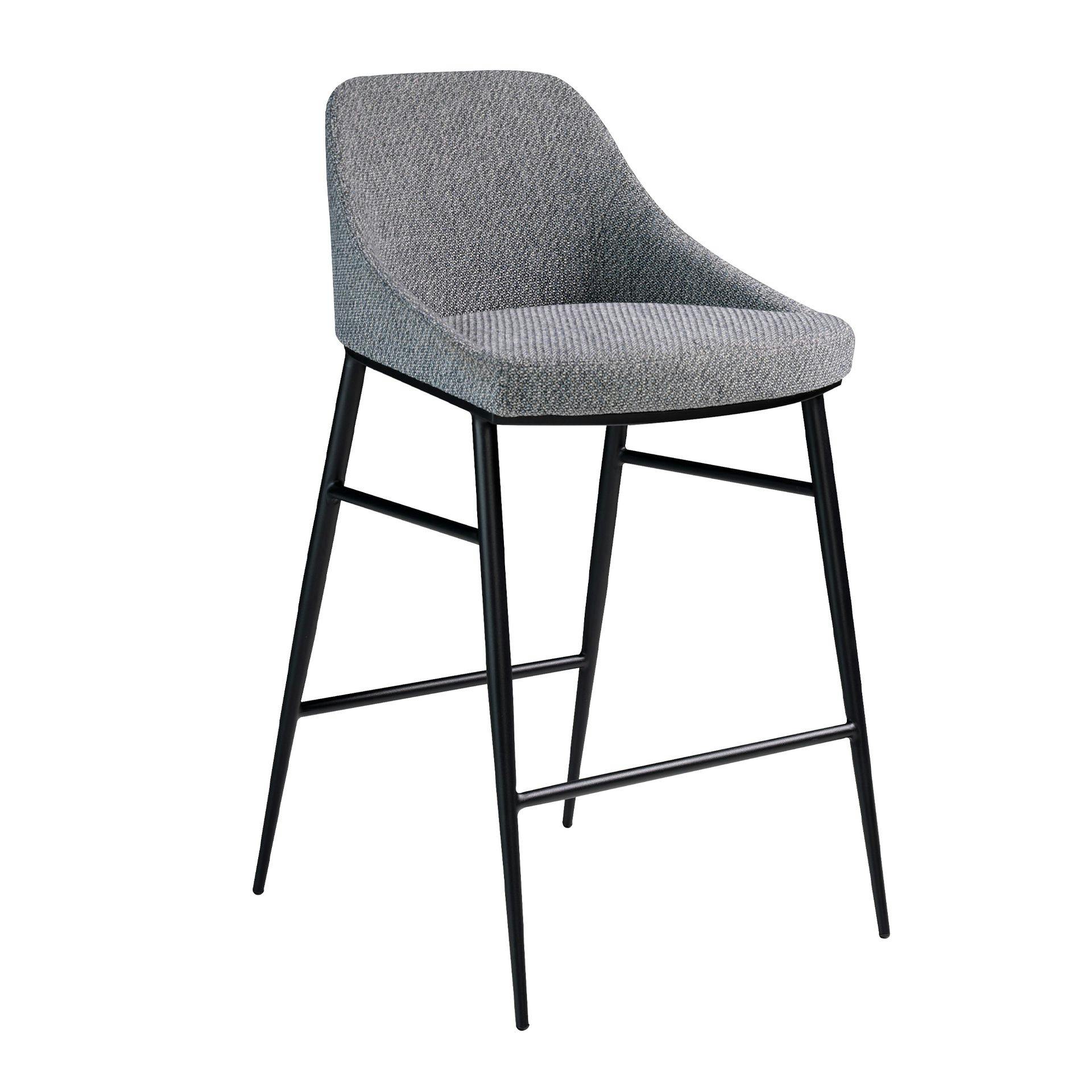 Angel Cerdá Grey Fabric Stool 4103