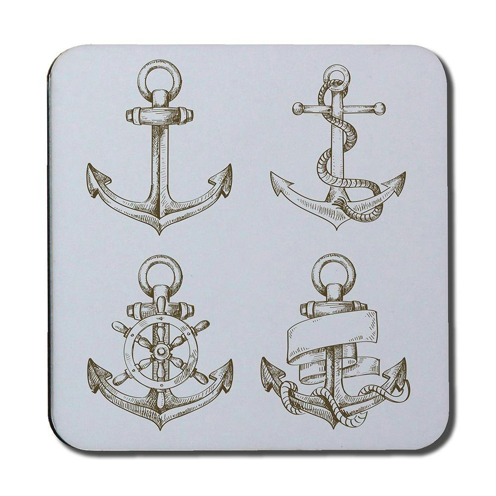 Rackhams Drawn Anchors (Coaster) Size 6