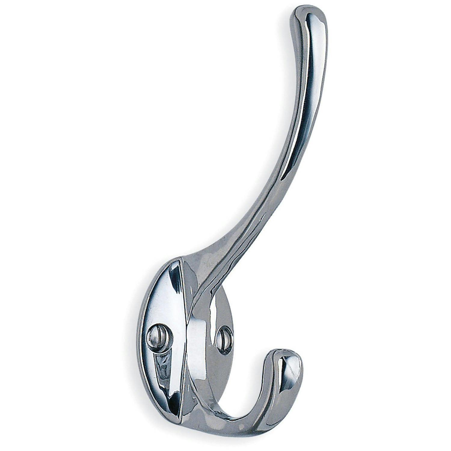 Beslagsboden Hat And Coat Hook In Polished Chrome, Height 110 Mm