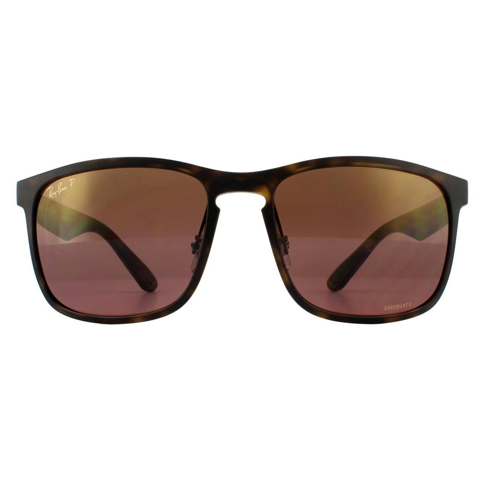 Ray-Ban Mens Sunglasses RB4264 894/6B Matte Havana Brown Polarized Mirror Chromance - One Size - Image 9