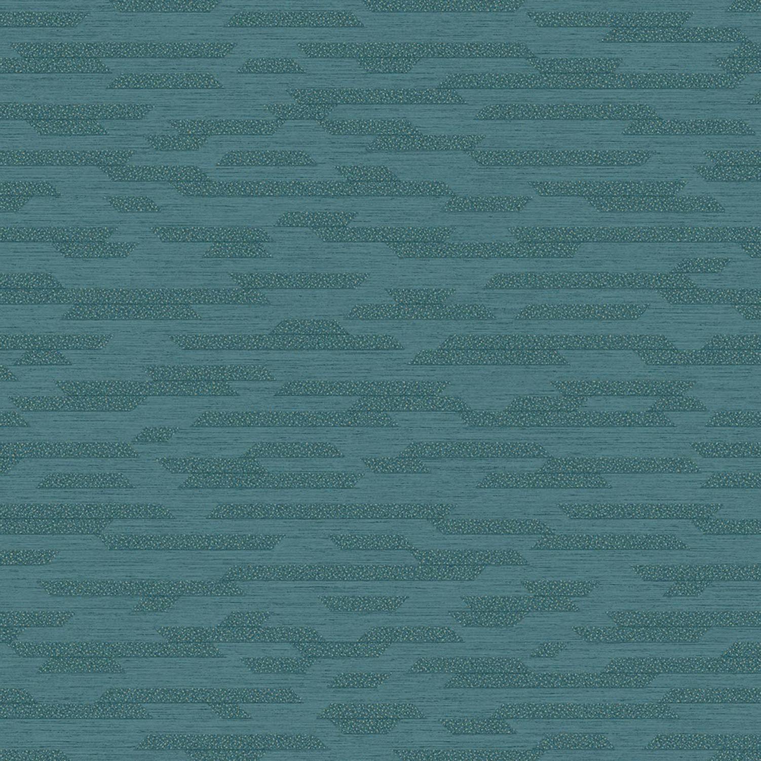 Rackhams Blue Boutique Dioret Stacked Stones Luxury Weight Embossed Wallpaper,