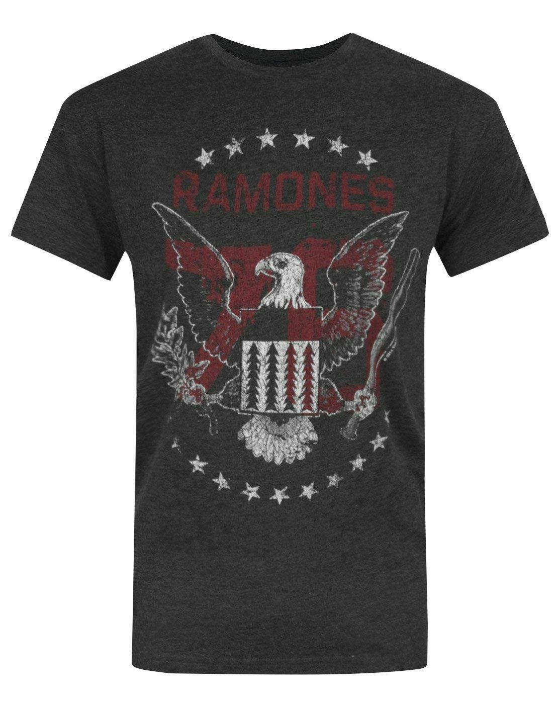 Vanilla Underground Men's Black Amplified Clothing Ramones Short Sleeved T-Shirt - Small