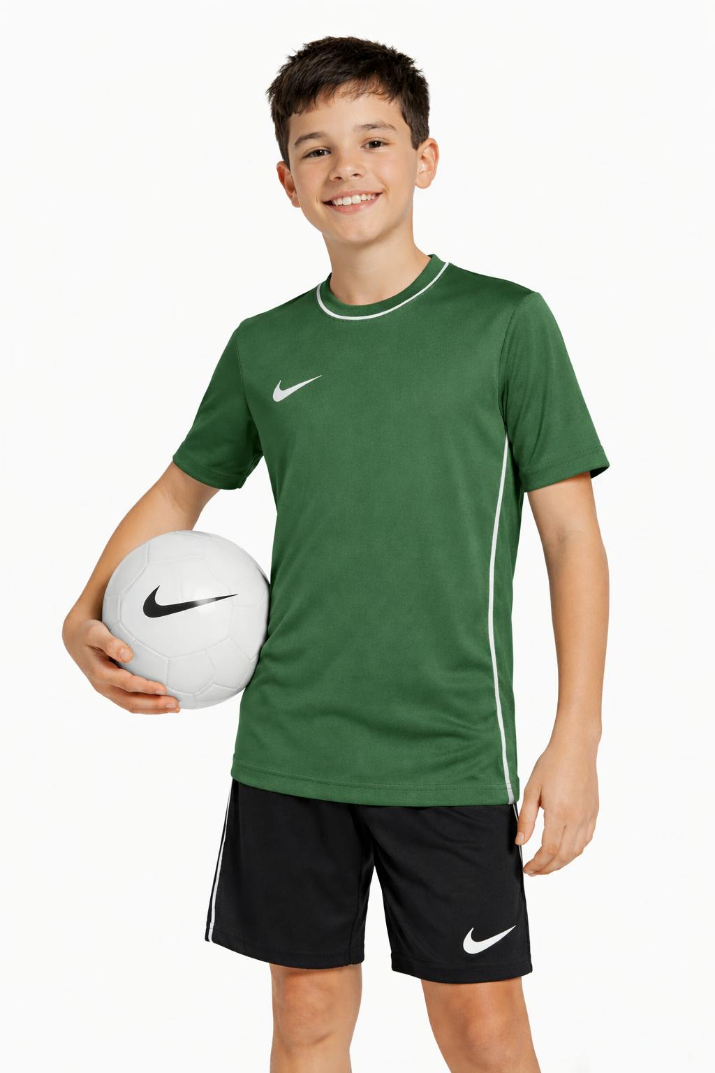 Nike Boys Green / Girls Park 26 Dri-Fit T Shirt Training Jersey Hm7134 - Xl - 14+ Years