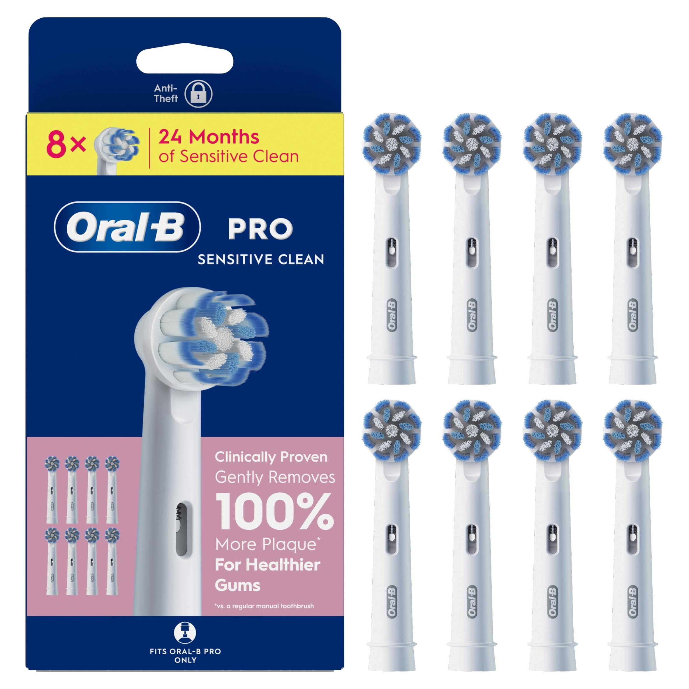 Oral-B Pro Sensitive Clean Toothbrush Heads, 8 Counts