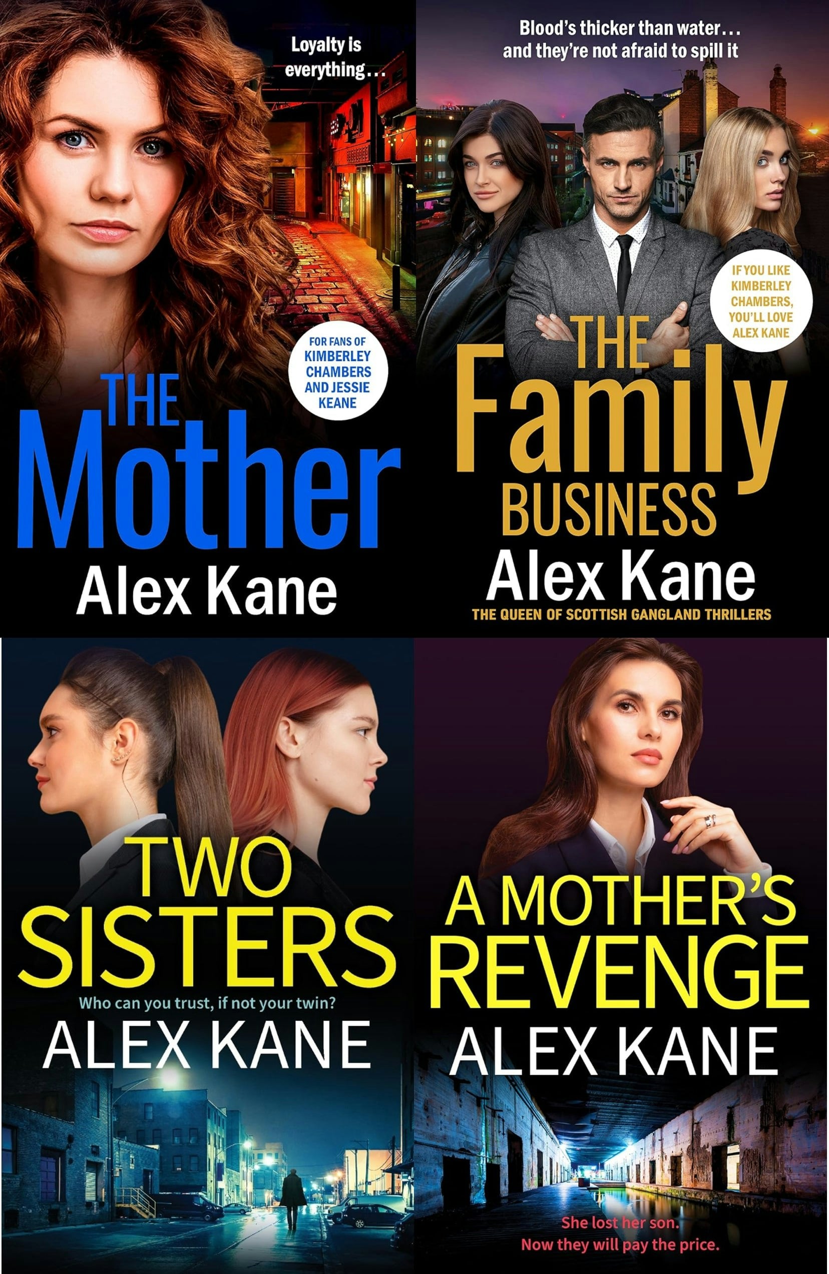 Canelo Alex Kane 4 Books Collection Set (The Family Business, The Mother, Two Sisters, A Mother's Revenge)