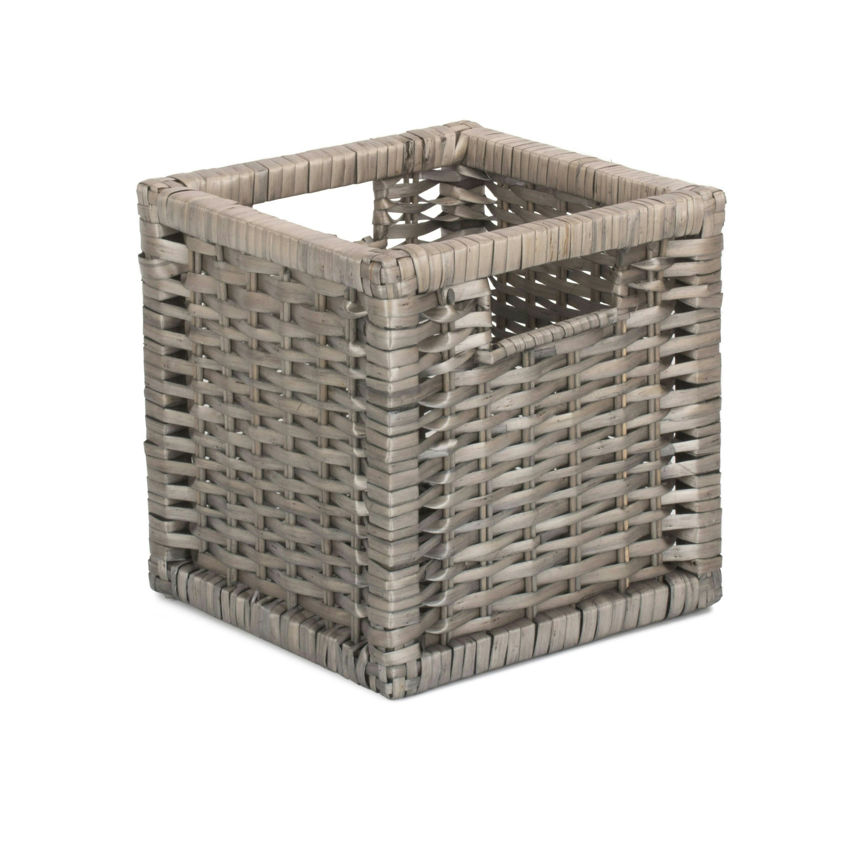Red Hamper Wooden Framed Split Willow Storage Basket - Small