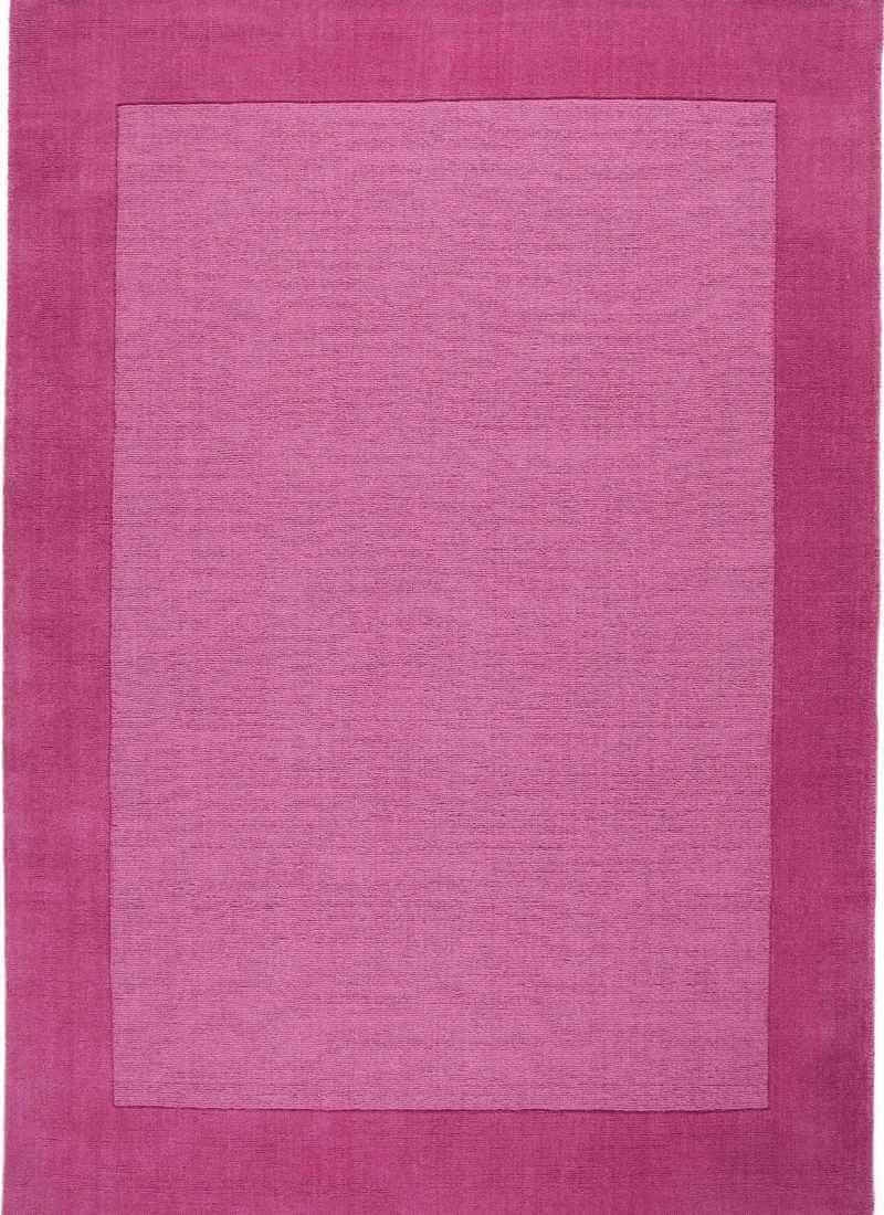 Rackhams Pink Bordered Rug – Handmade - 160X230 Cm