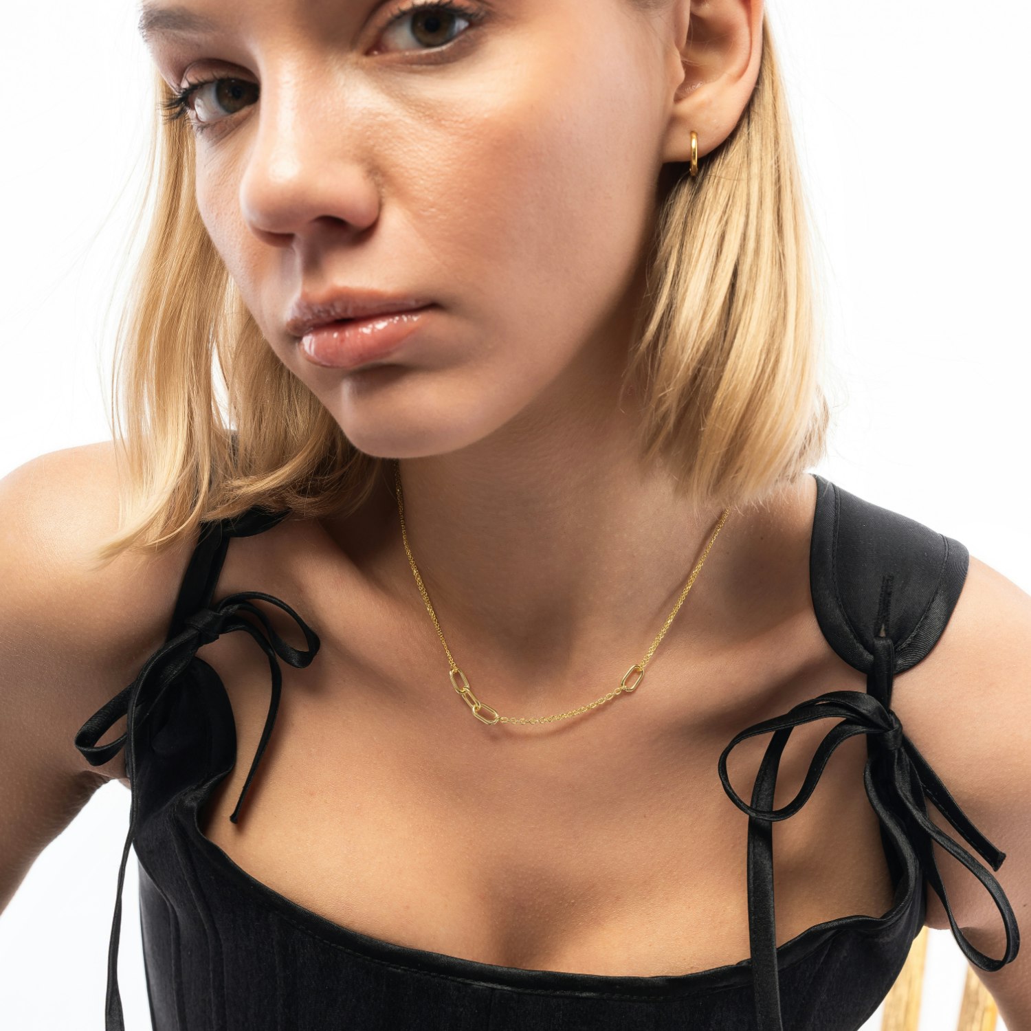Spero London Silver/Gold Sterling Chain And Link Necklace