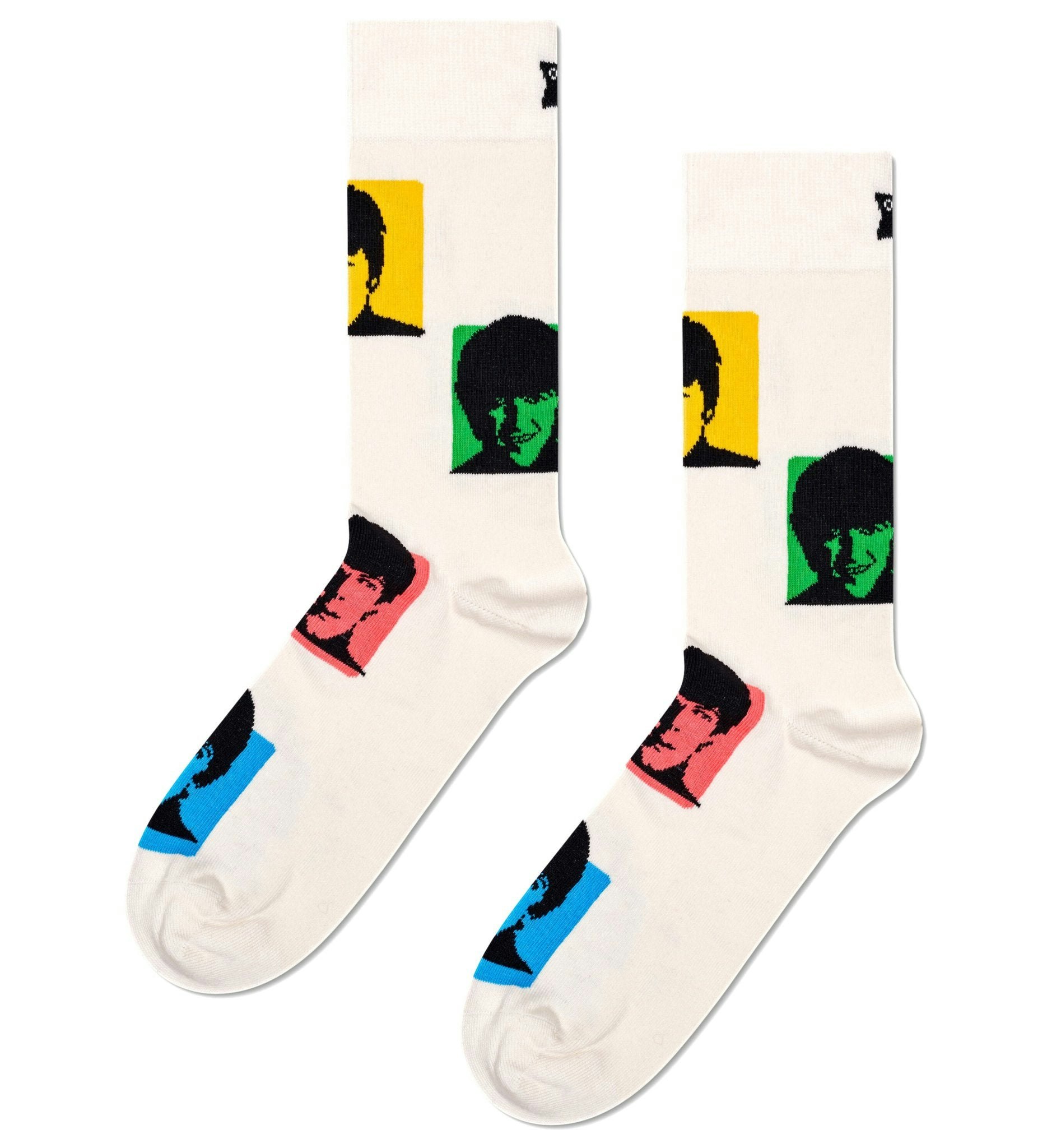 Happy Socks White The Beatles Silhouettes Socks, - Eur 36-40