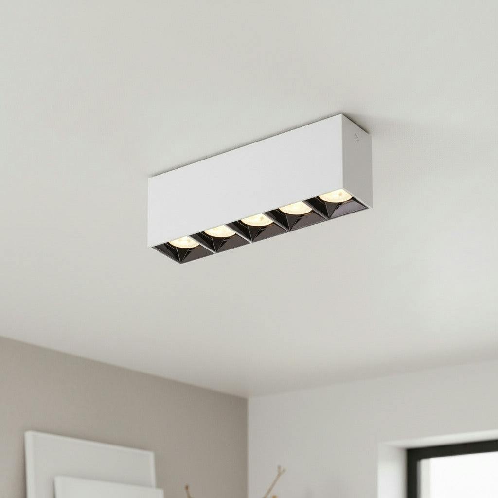 Rackhams White 15 Watt Modern Flush Ceiling Lamp