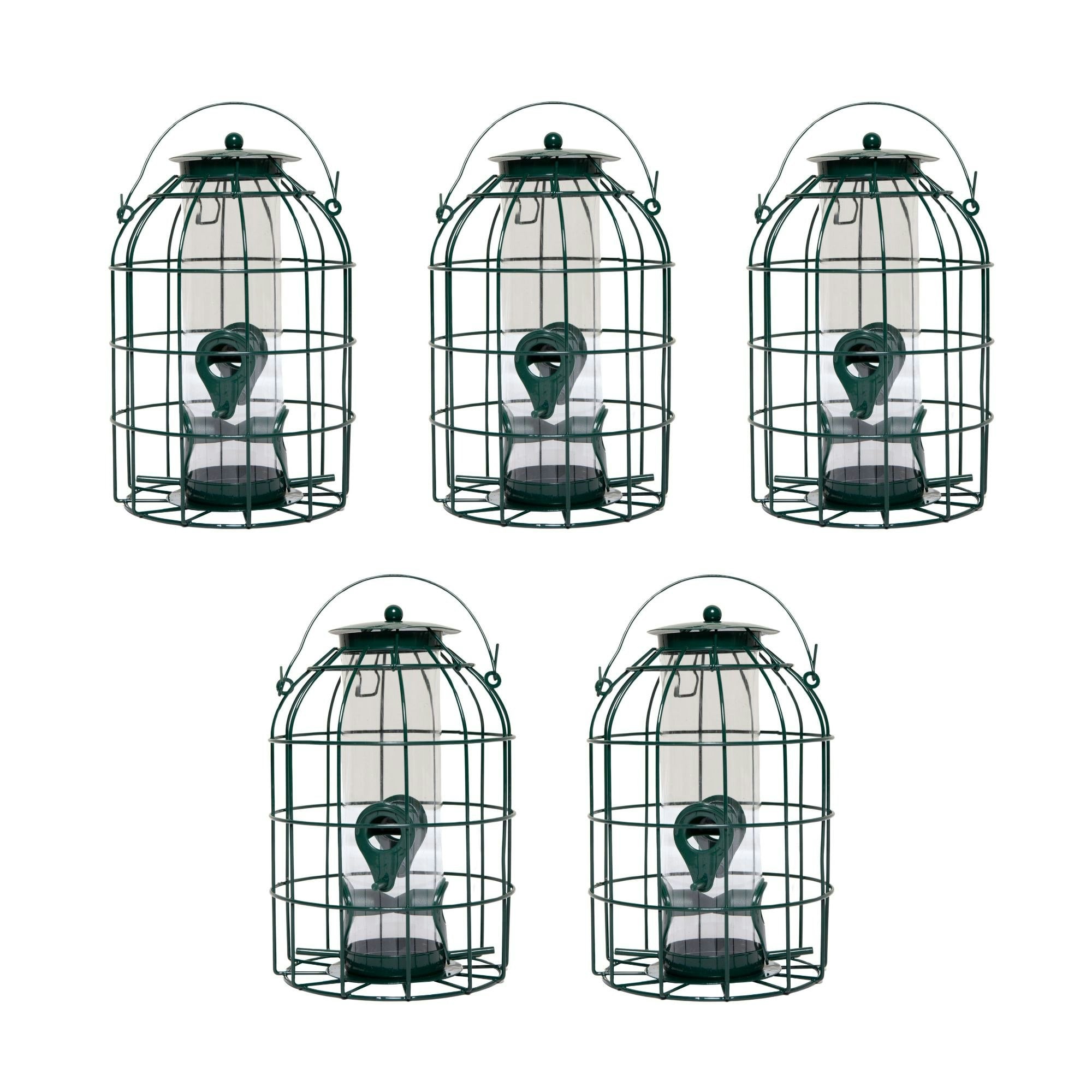 B&Q -  Pack Of 5 Wild Bird Seed Feeder Cage With Squirrel Proof Guard - Image 4