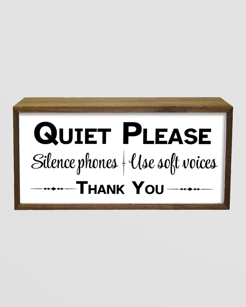 Echo Three Light Cool Sign Boxes (Quiet Please) - Image 3