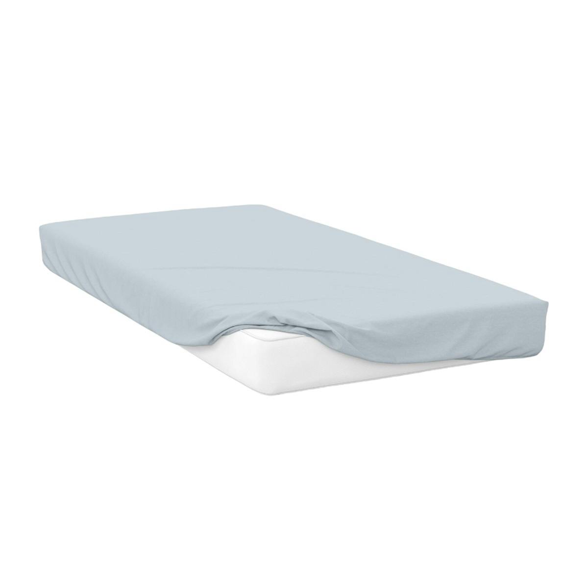 Belledorm Blue 400 Thread Count Egyptian Cotton Fitted Sheet - Duck Egg - Duck Egg - Double - 100% Egyptian Cotton
